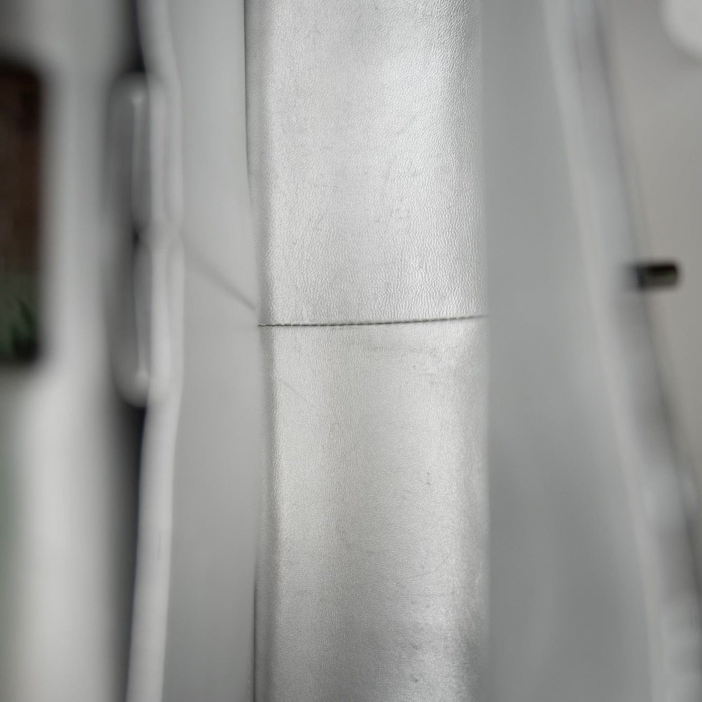 Black Silver Metallic Python Jumbo Double Flap