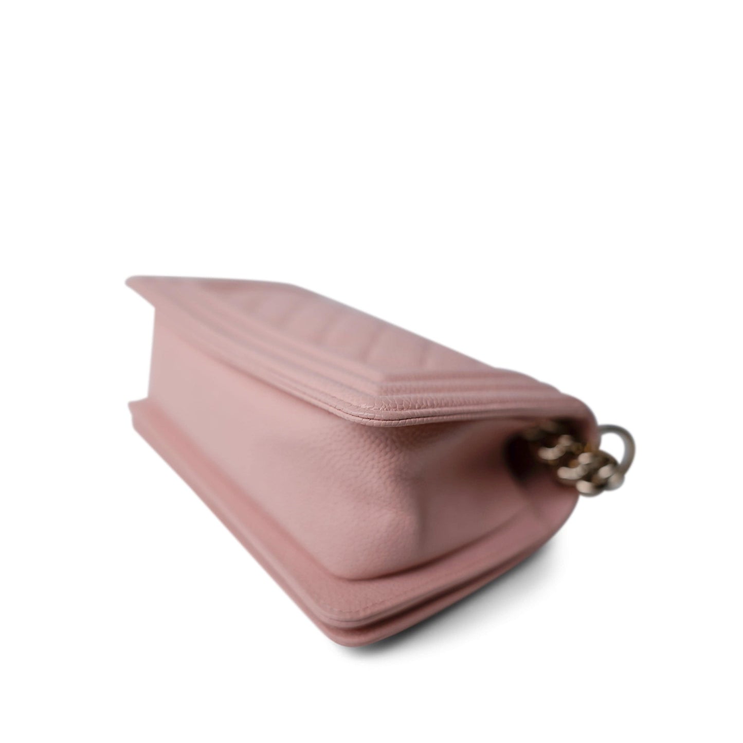 Pink Nude / Pink Clair Boy Bag Small Caviar Quilted LGHW