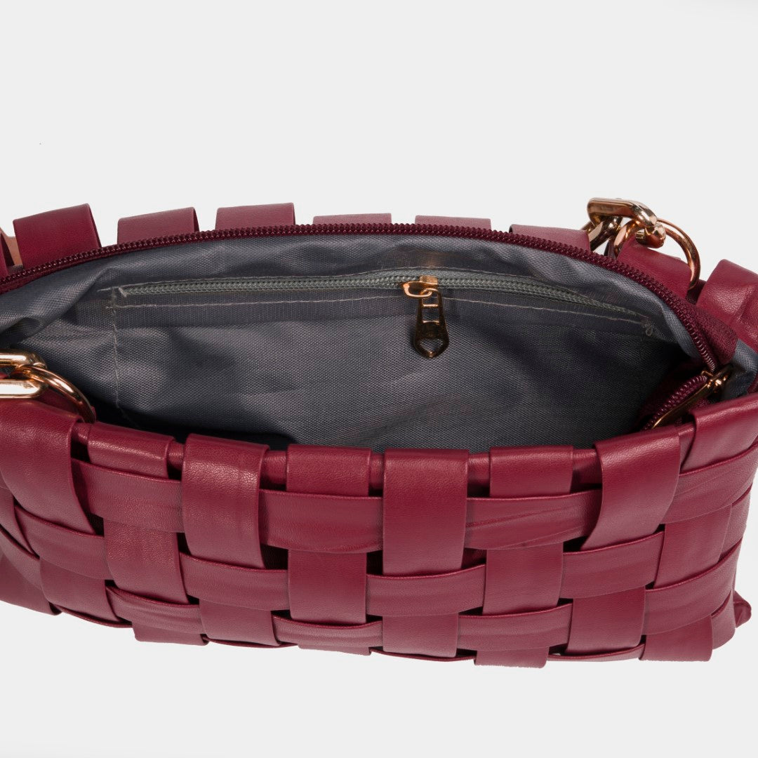 Burgundy Wave Bag
