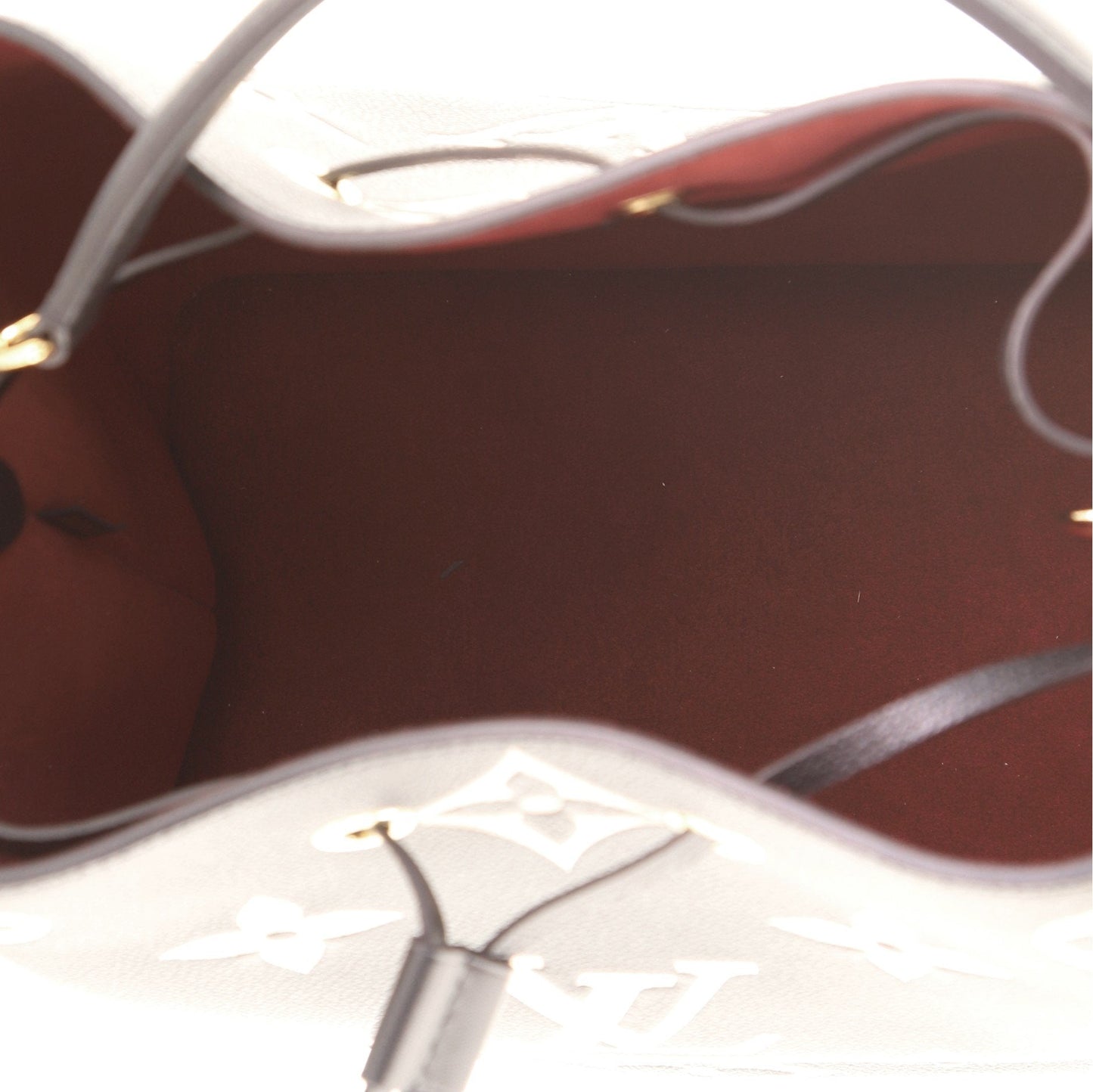 Louis Vuitton NeoNoe Handbag Bicolor Monogram Empreinte Giant MM