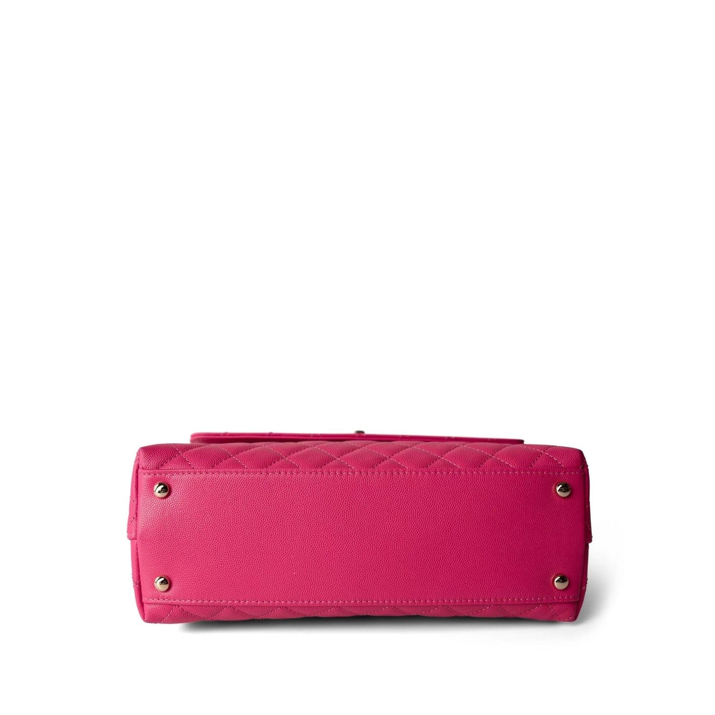 Pink Caviar Quilted Coco Handle Medium Light Gold Hardware