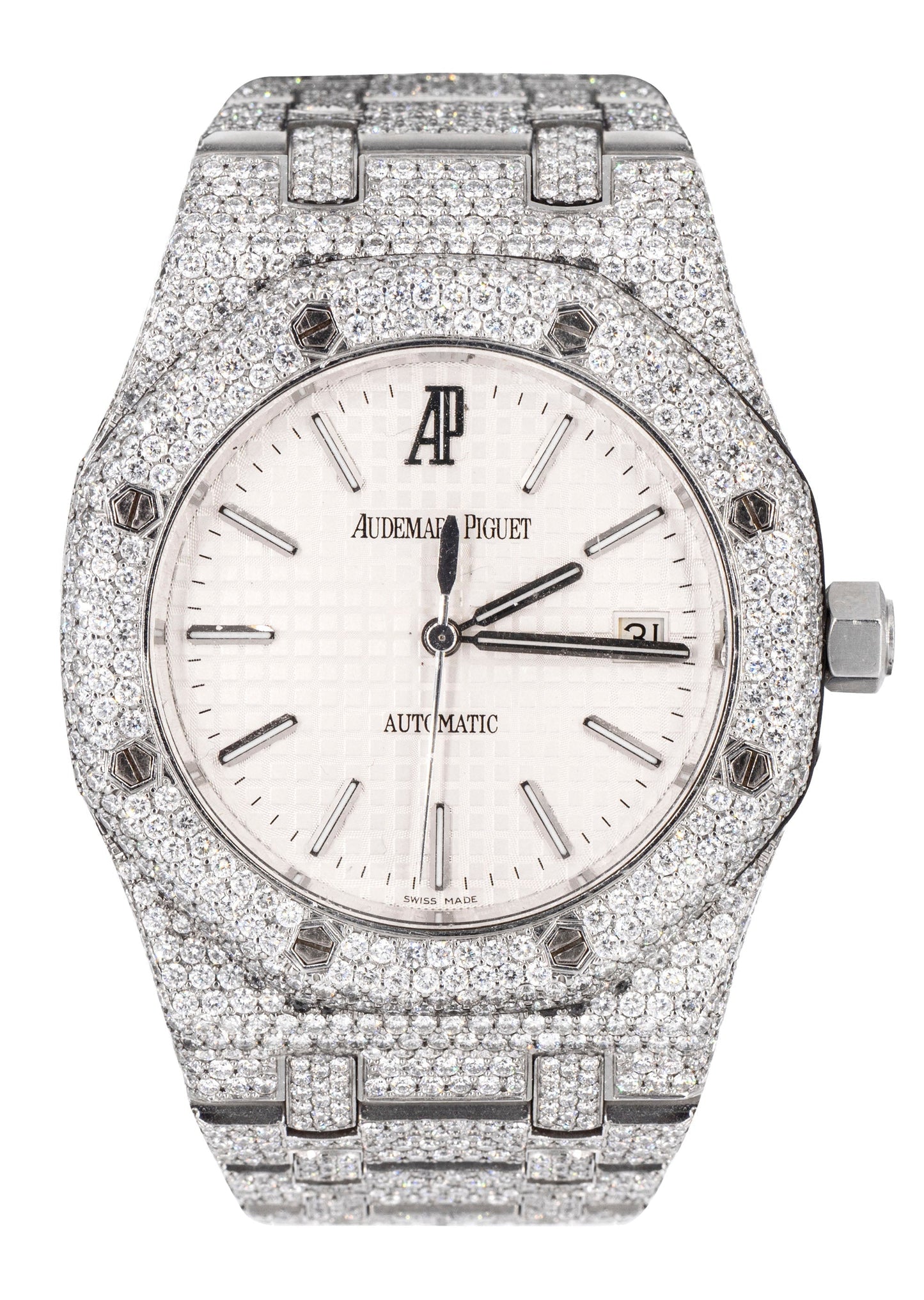 Audemars Piguet Royal Oak | Stainless Steel | Diamond Iced Out | 39 MM | 20 Carats