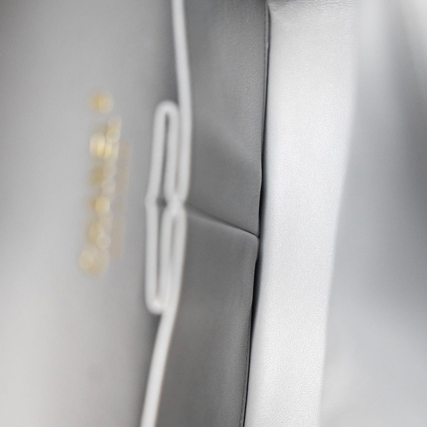 20C Grey Caviar Quilted Classic Flap Small LGHW