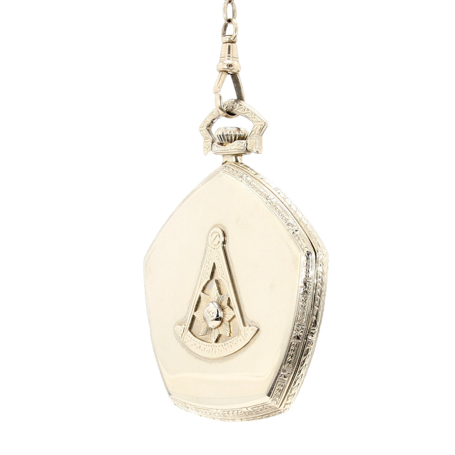 Gruen Verithin Masonic Pocket Watch