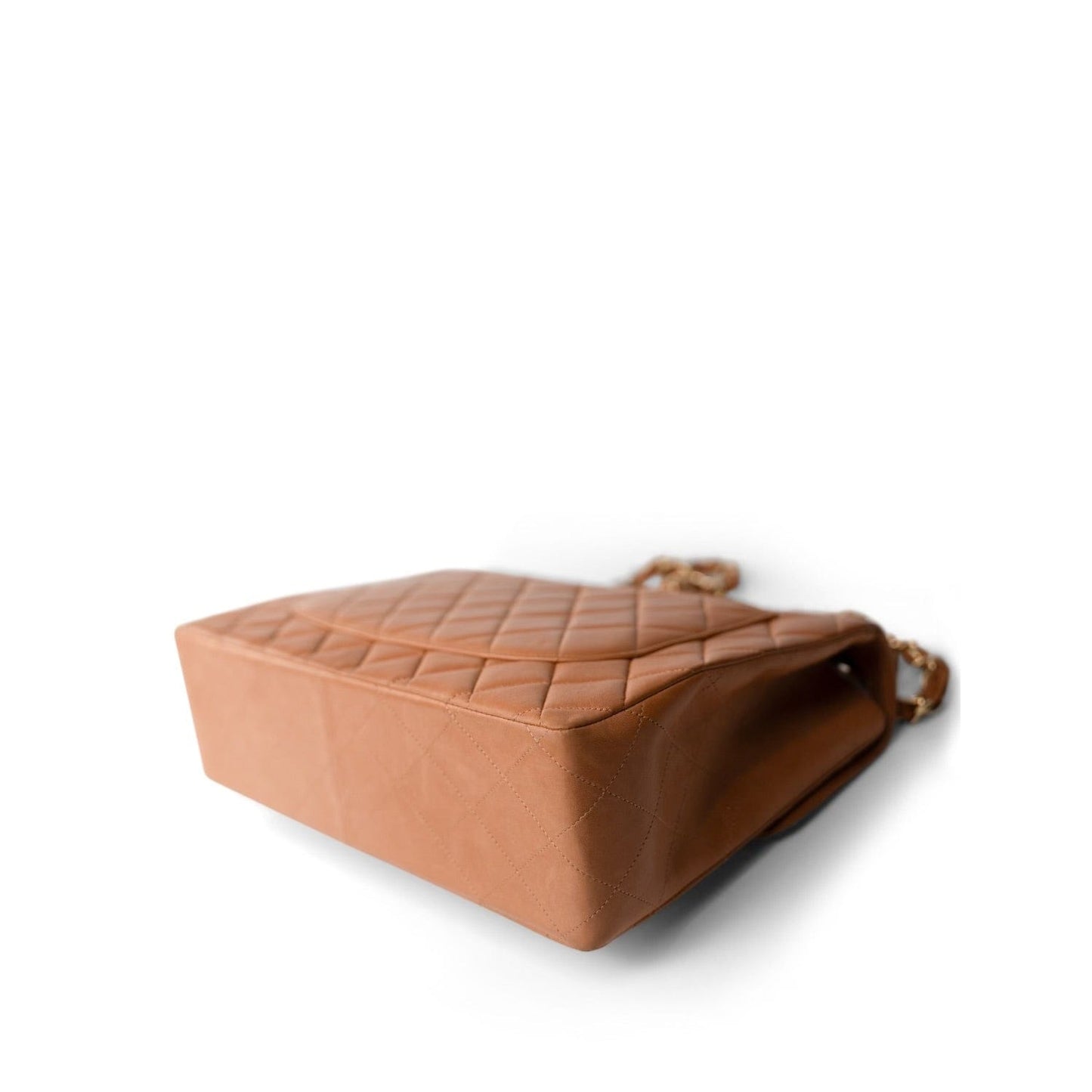 Vintage Caramel Jumbo Single Flap Bag GHW