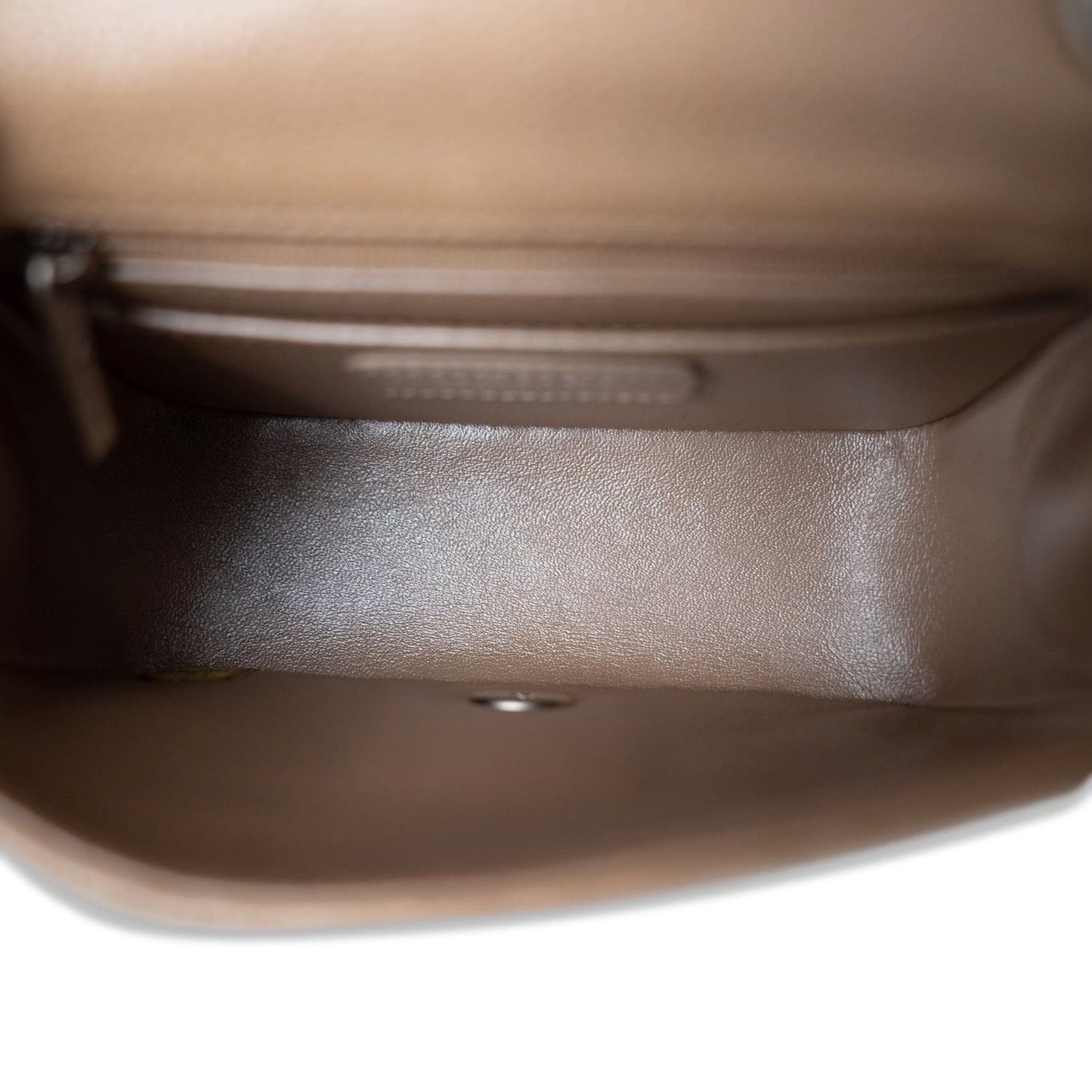 Pearly Beige Caviar Quilted Mini Square Flap SHW