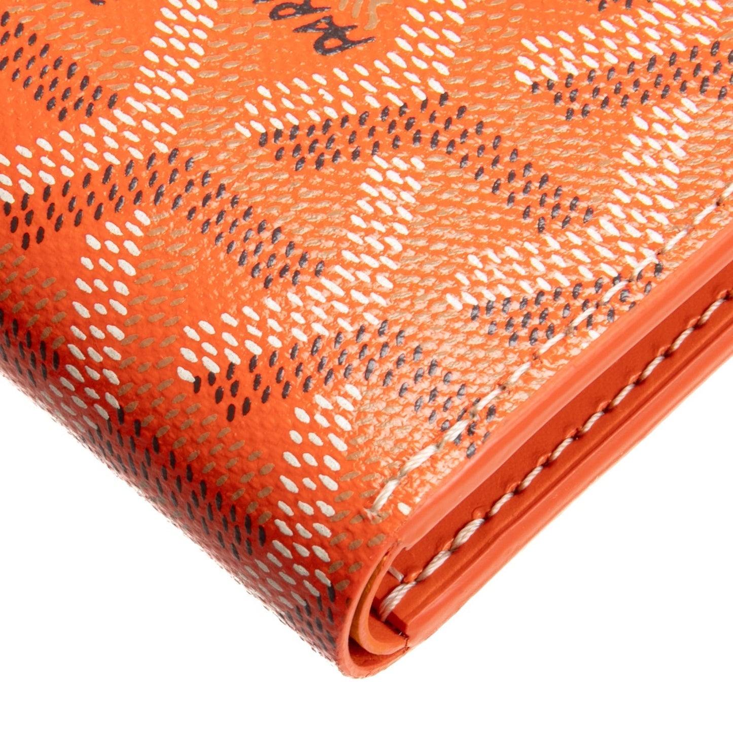 GOYARD Goyardine Saint-Pierre Bifold Wallet- Orange
