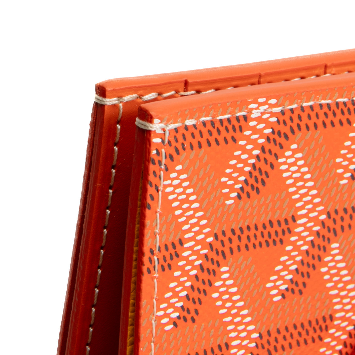 GOYARD Goyardine Saint-Pierre Bifold Wallet- Orange