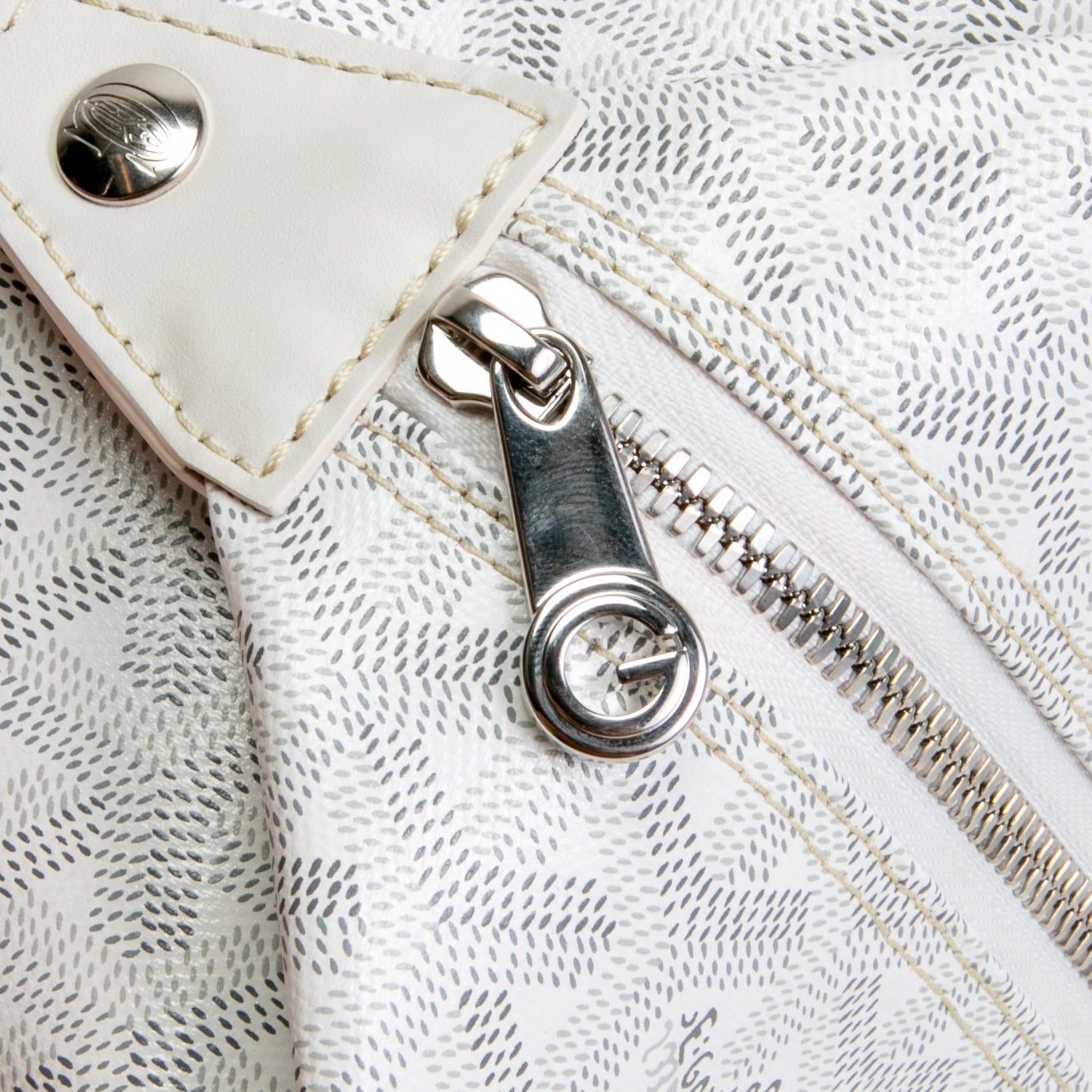 GOYARD Goyardine Boeing 25 Toiletry - White