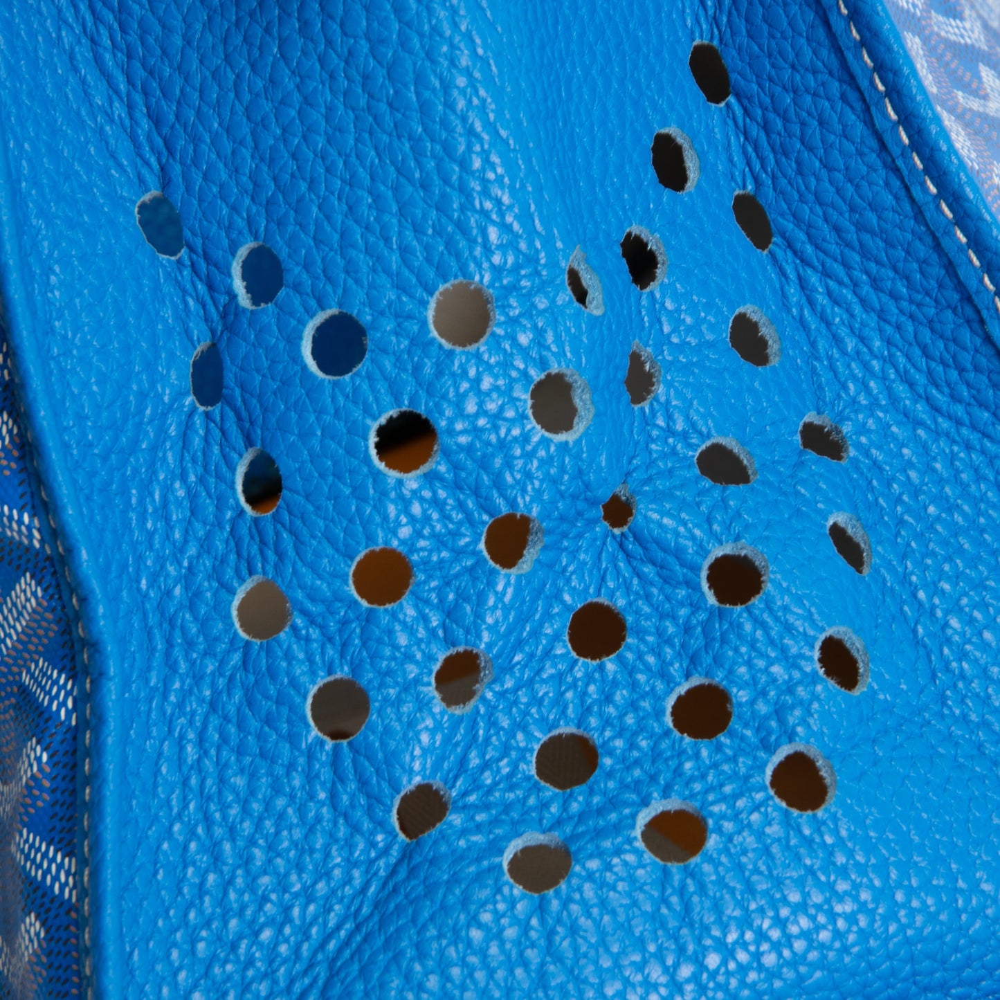 GOYARD Goyardine Sac Hardy Pet Carrier PM w/ Pouch- Sky Blue
