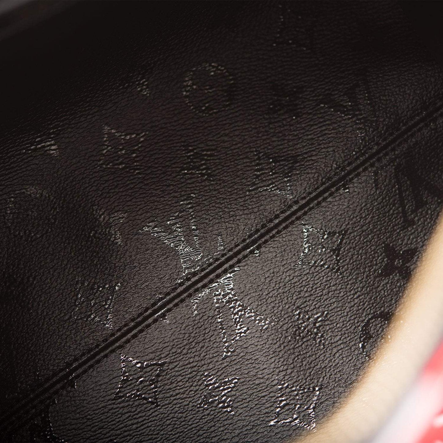 Louis Vuitton x UF Black and Red Tufted Monogram Speedy Bandouliere 25