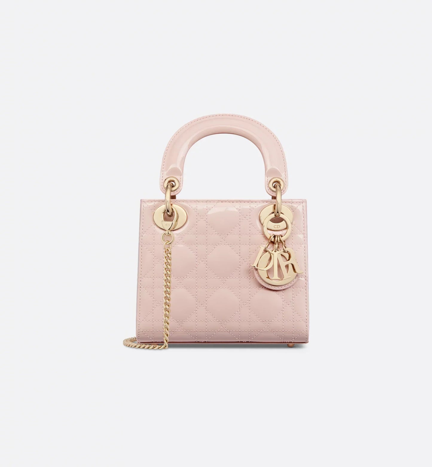 Patent Cannage Mini Lady Dior Bag