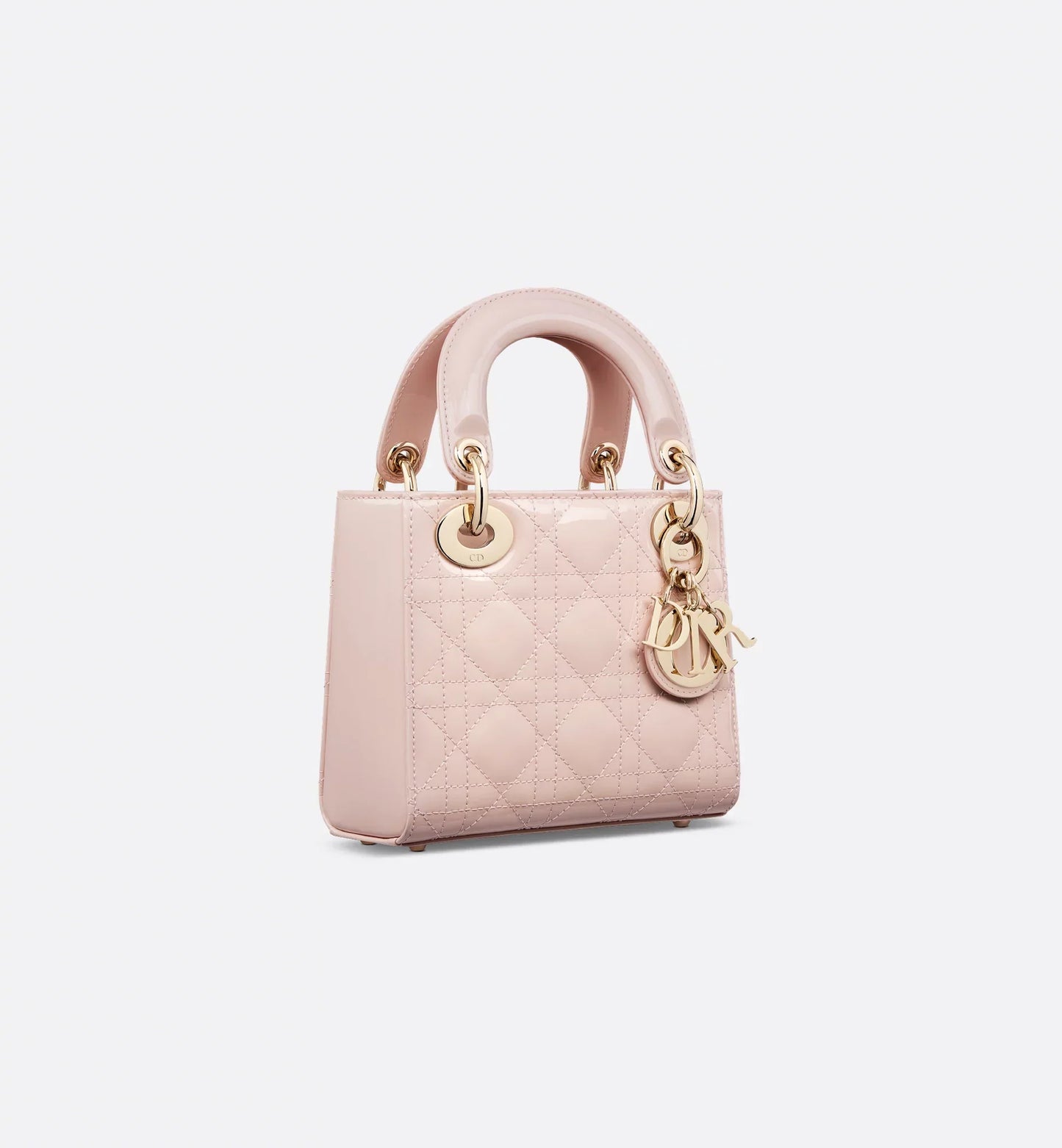 Patent Cannage Mini Lady Dior Bag