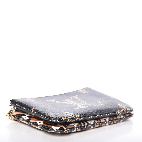 Louis Vuitton | Monogram Giant Jungle Pochette Double Zip Black | M67874