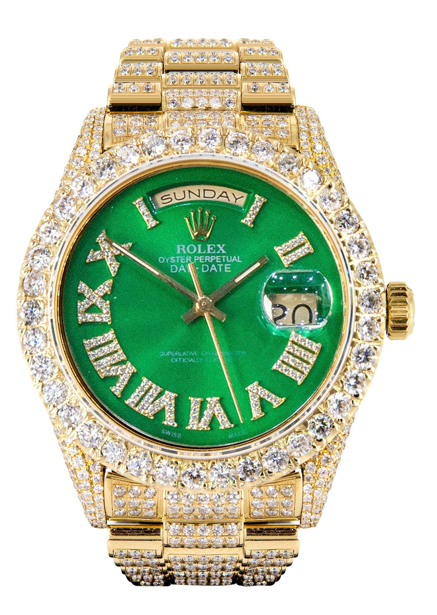 Rolex Day-Date 18238 Diamond Iced Out | 36 MM | 15 Carats