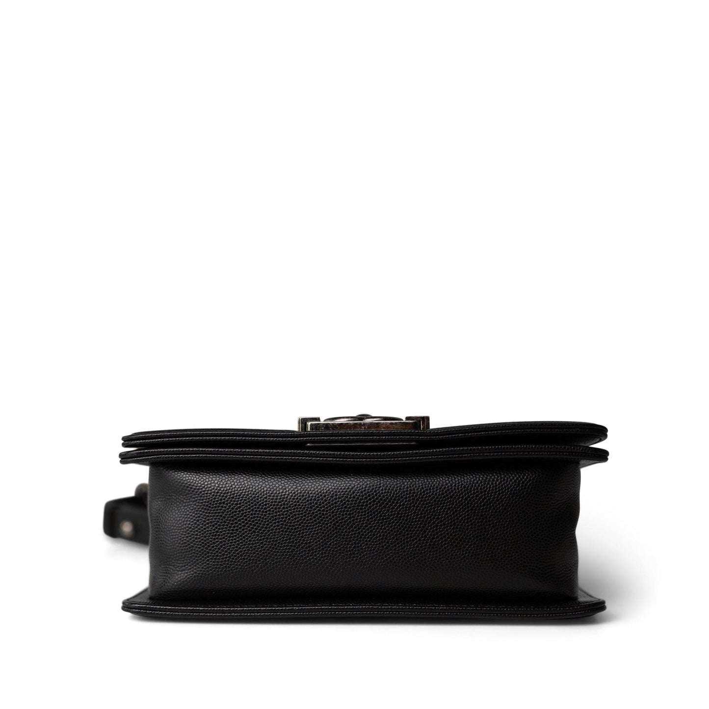 Black Caviar Quilted Le Boy Bag Small Ruthenium Hardware