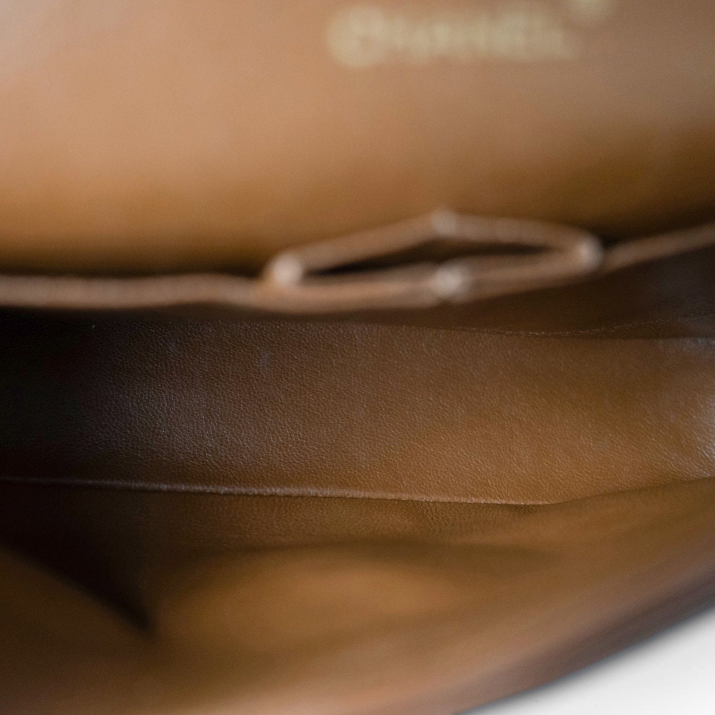 Vintage Brown Lambskin Quilted Classic Flap Medium Gold Hardware