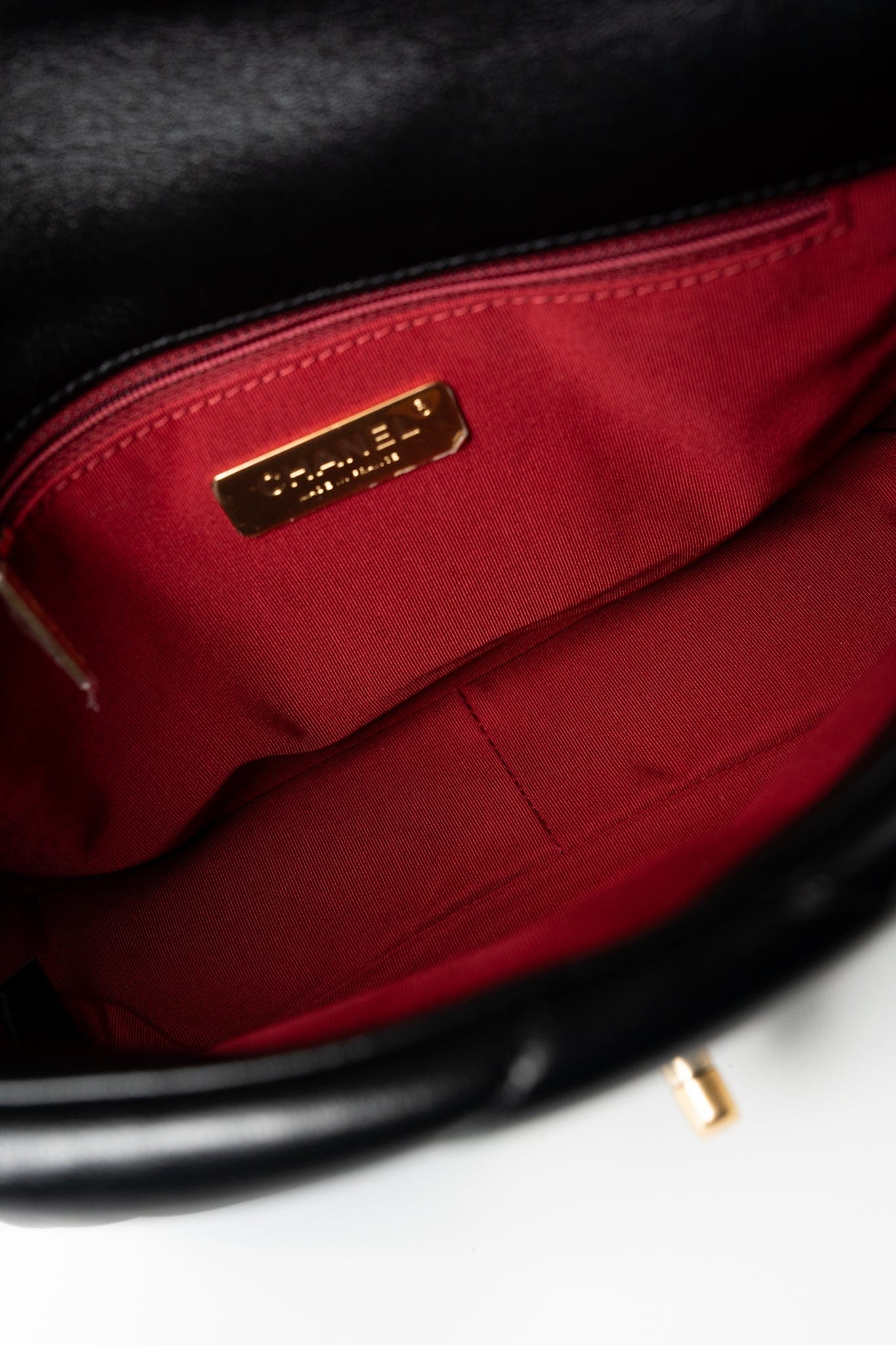 21C Black Lambskin Quilted 19 Flap Small Mixed Hardware