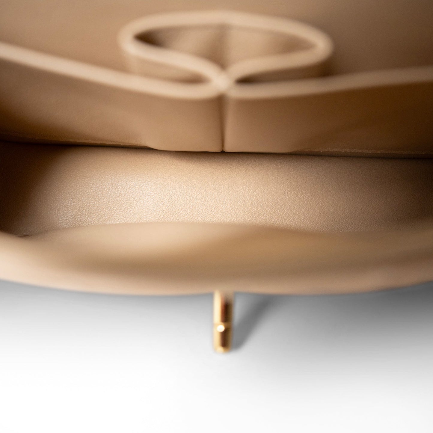 Beige Clair Caviar Quilted Classic Flap Small Gold Hardware