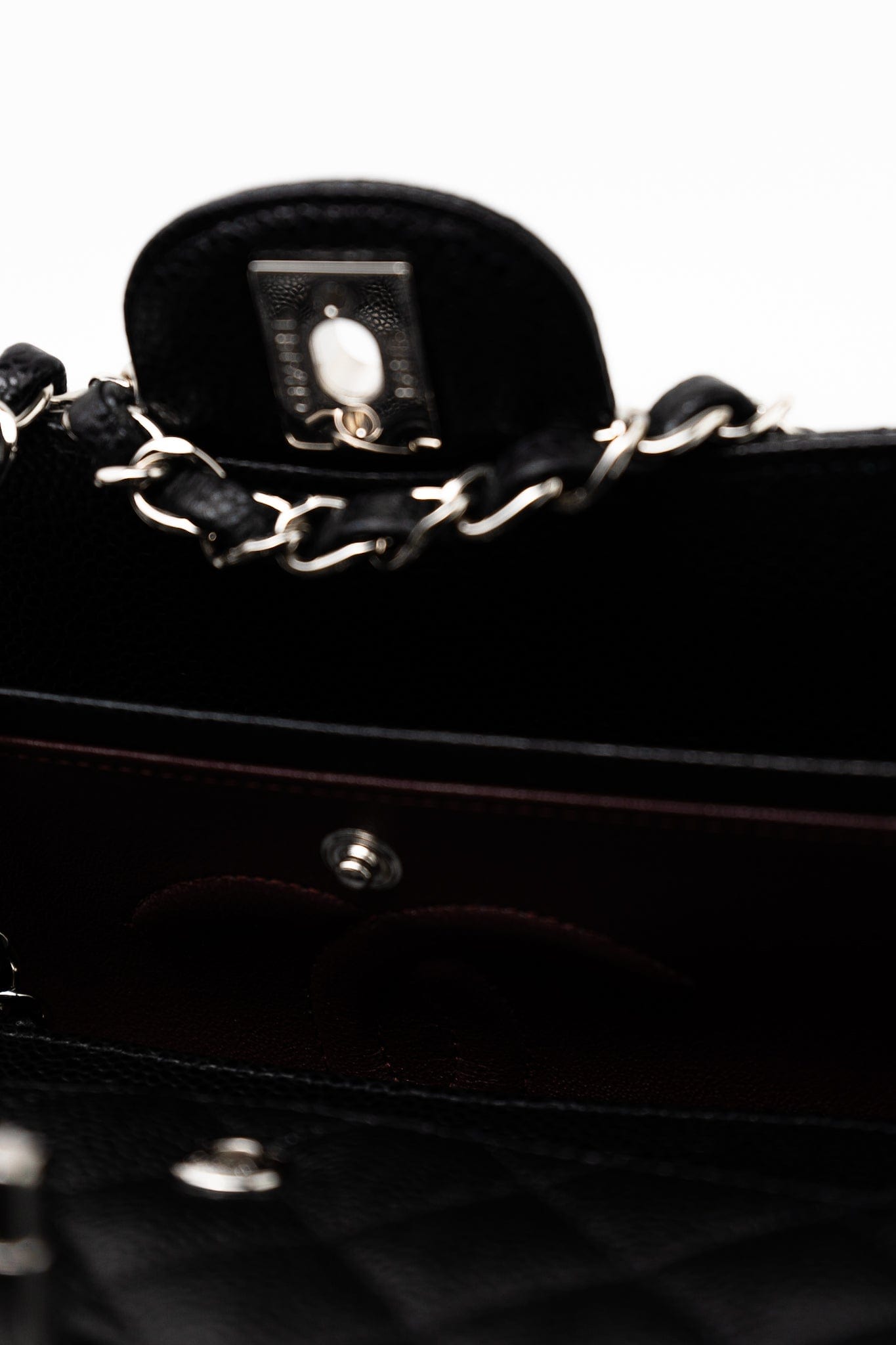 Black Caviar Quilted Classic Flap Medium Silver Hardware