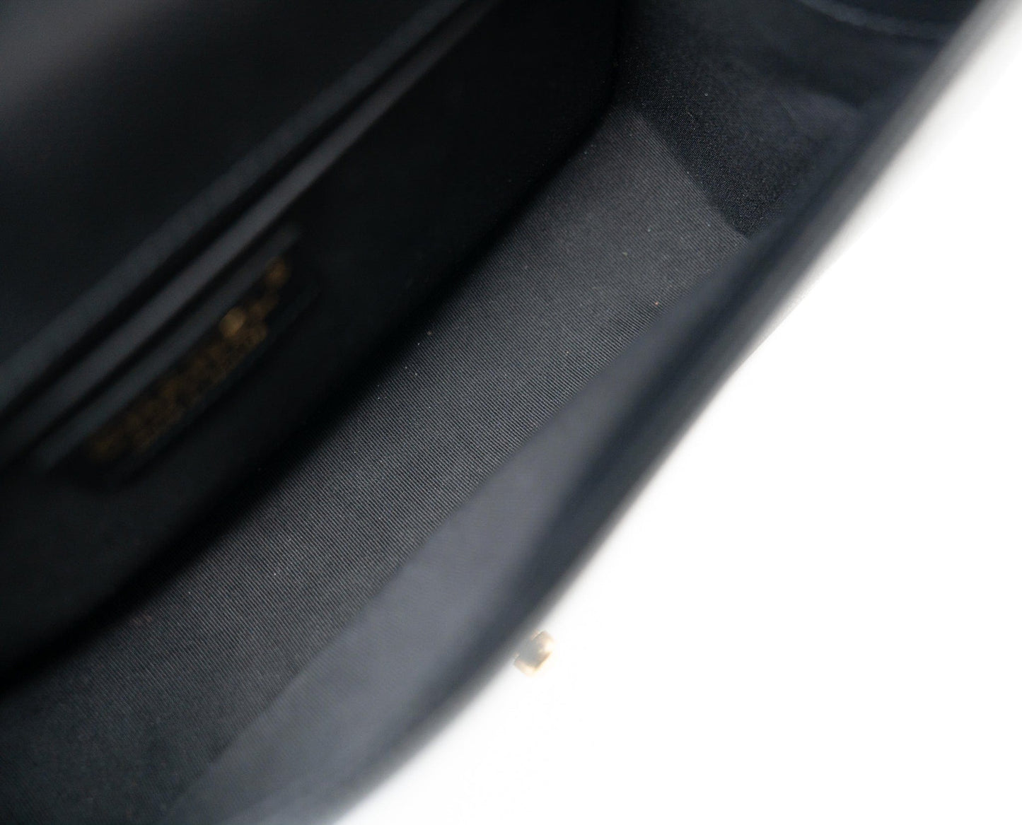 Black Caviar Quilted Old Medium Boy Bag Aged Gold Hardware