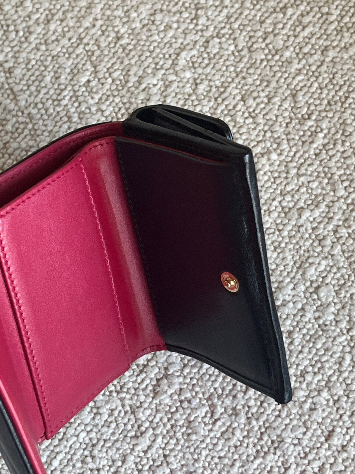 Chanel 19 Flap Lambskin Coin Purse Black