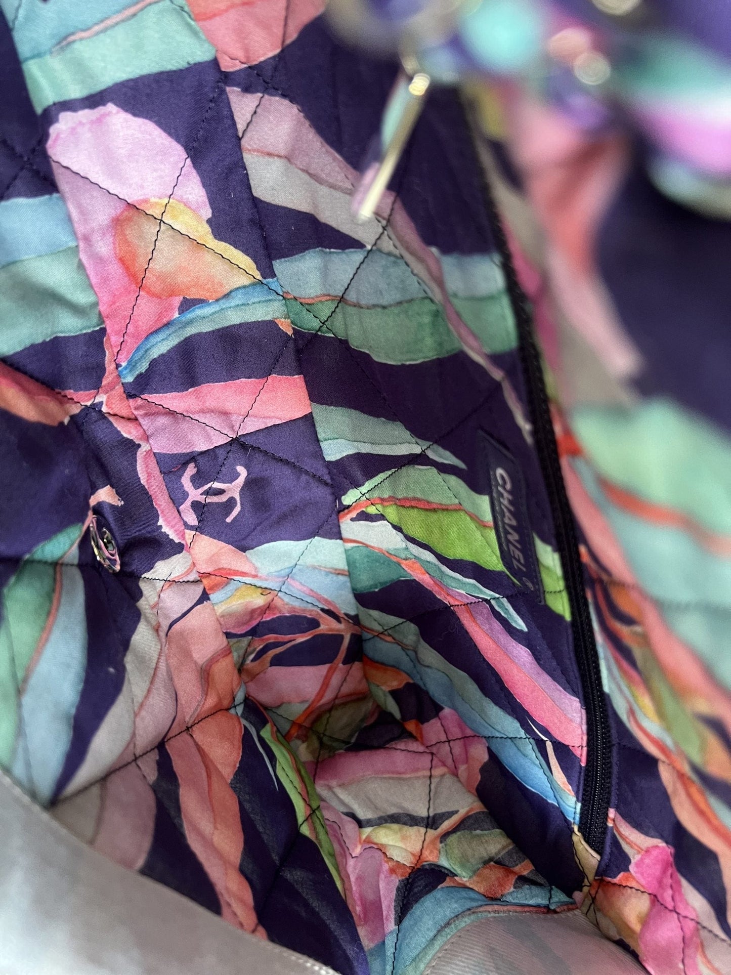 Chanel Jungle Jeans Flap Bag Blue SHW