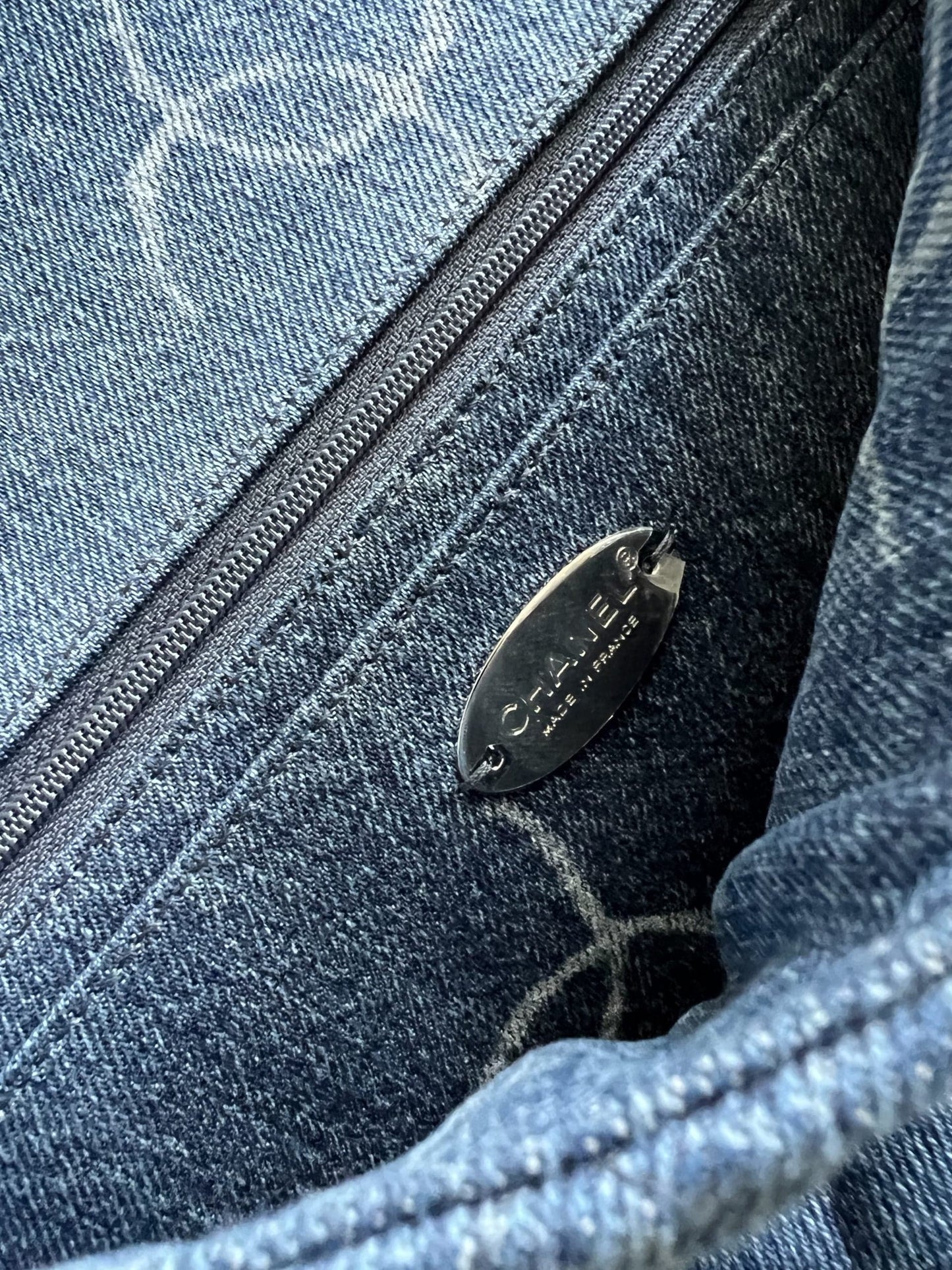 Denim Quilted Single Flap Medium SHW