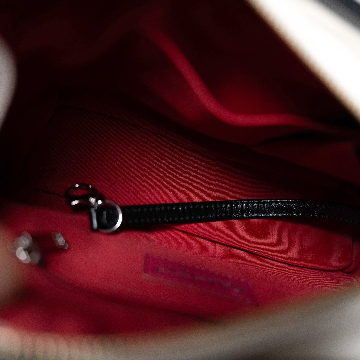 Gabrielle Hobo Bag White Black Mini Mixed Hardware