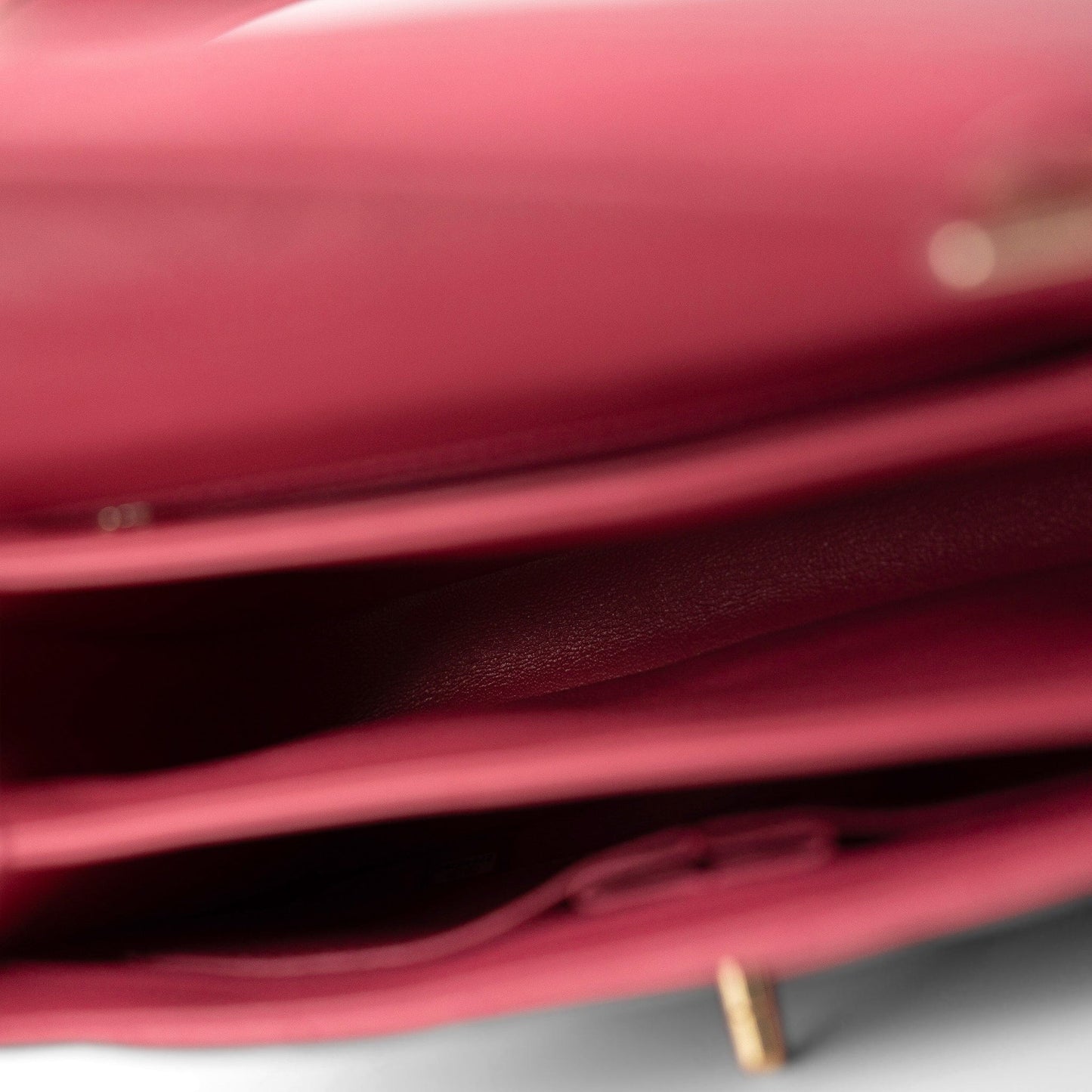 Dark Pink Chevron Trendy CC Light Gold Hardware