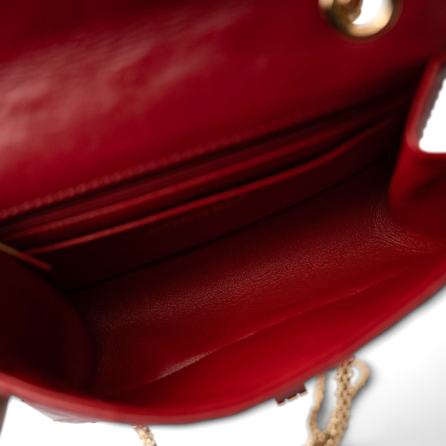 19A Red Aged Calfskin Quilted Mini Reissue Flap