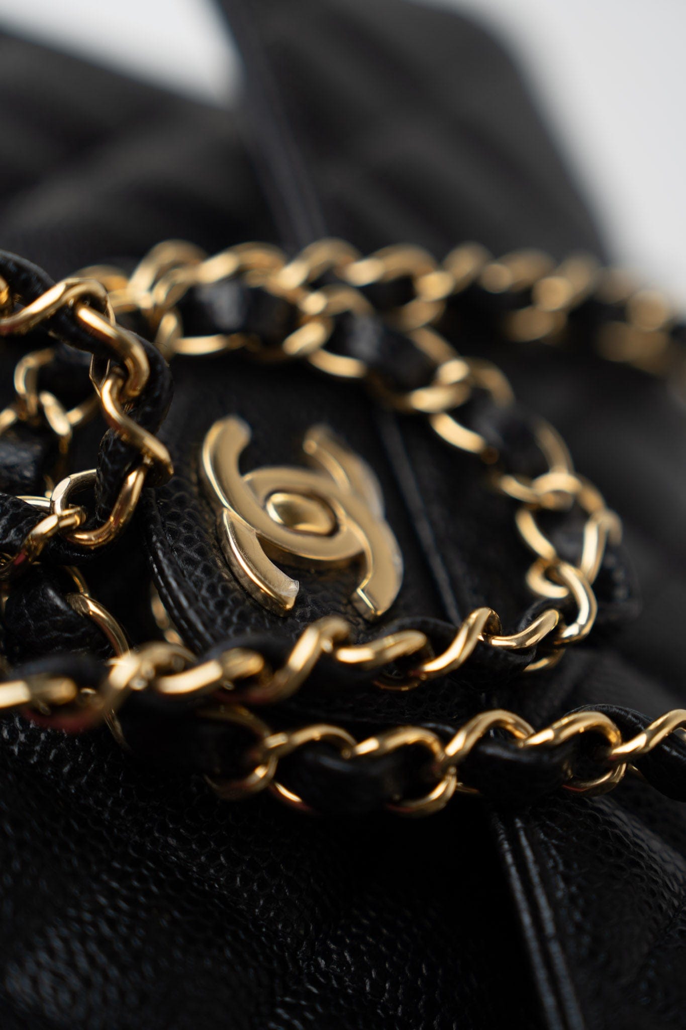 Small Black Caviar Quilted Classic Flap Gold Hardware