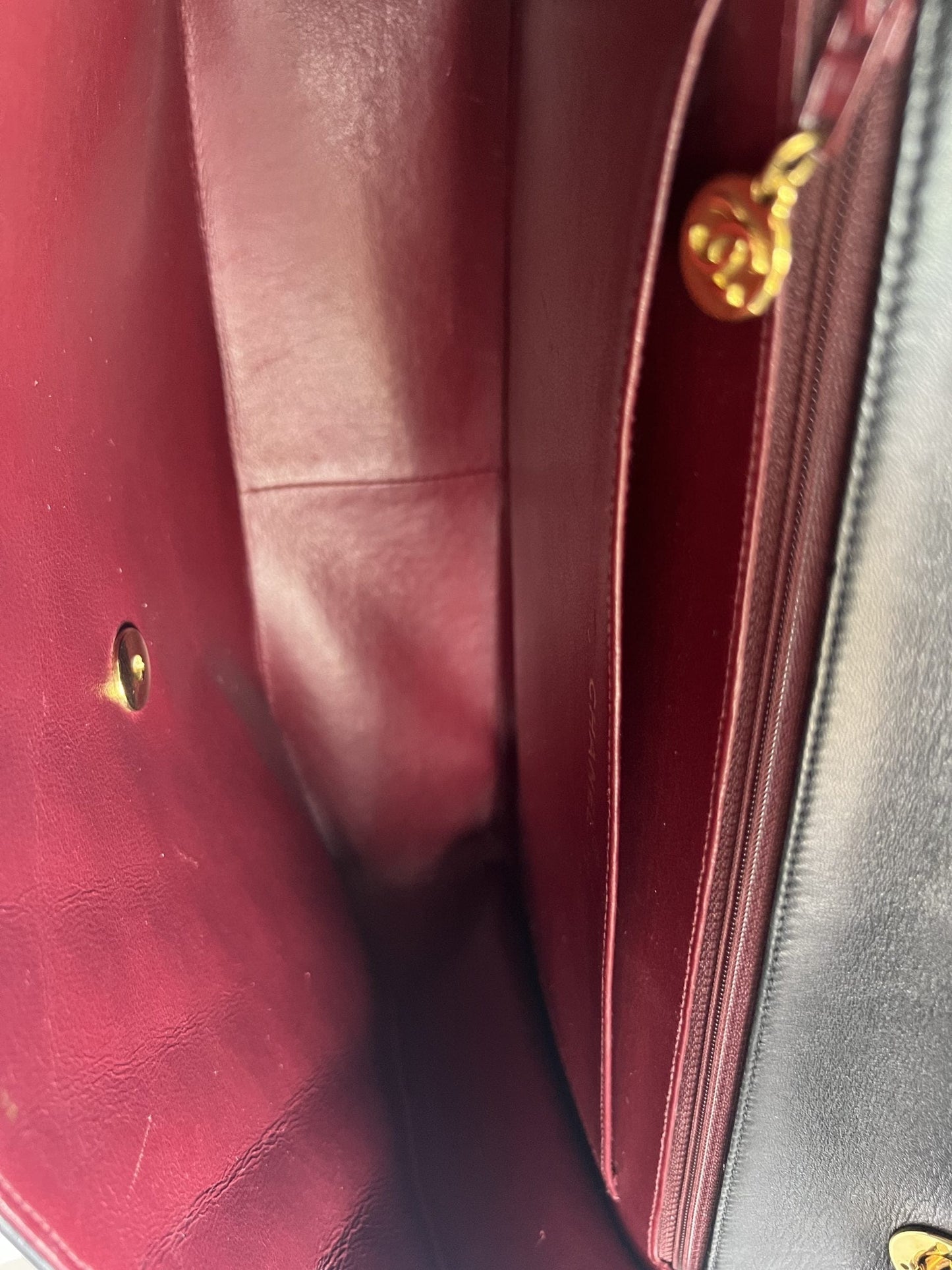 Vintage Black Lambskin Quilted Jumbo XL Single Flap