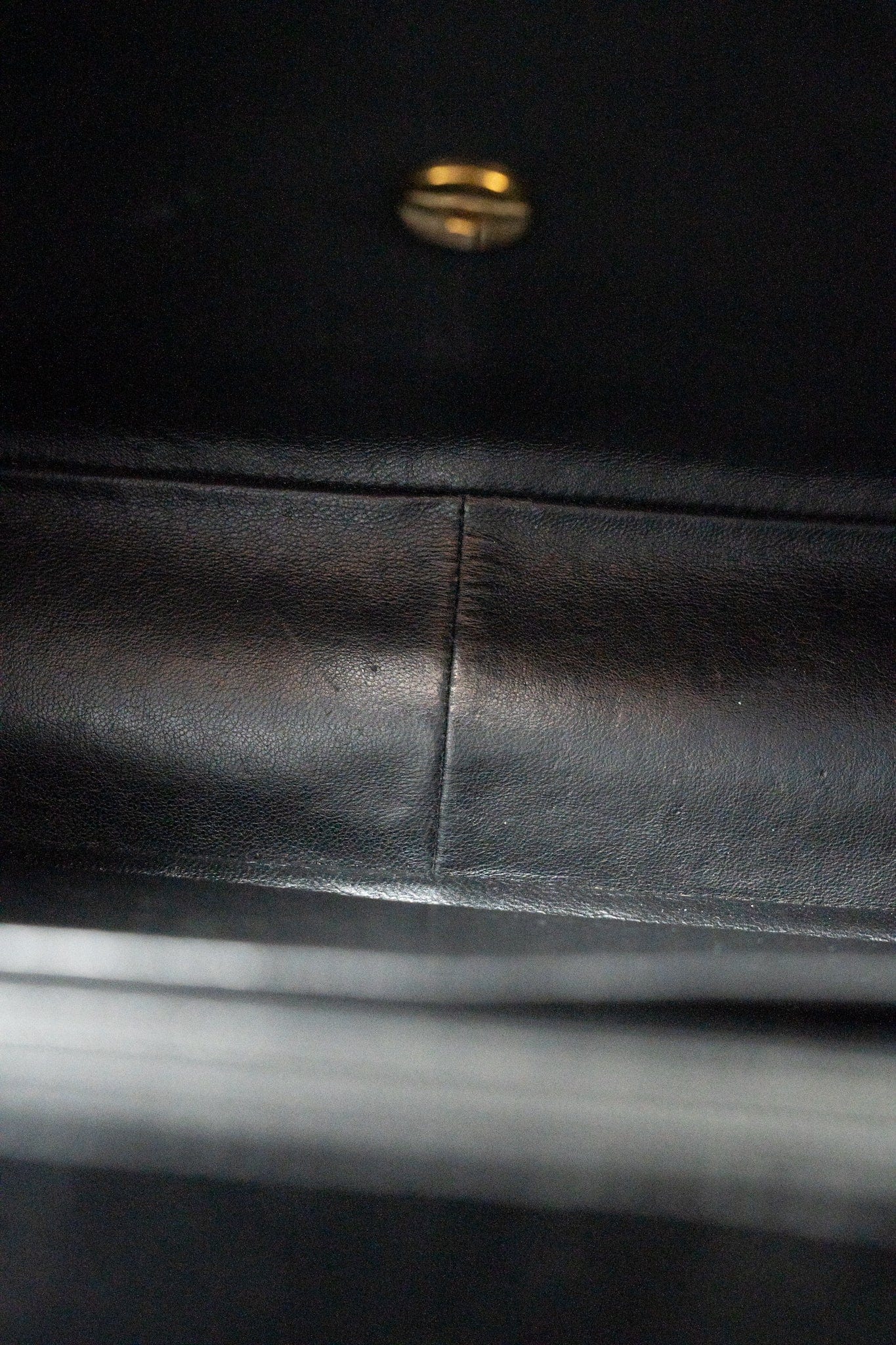 Vintage Black Velvet Matelasse Jumbo Single Flap