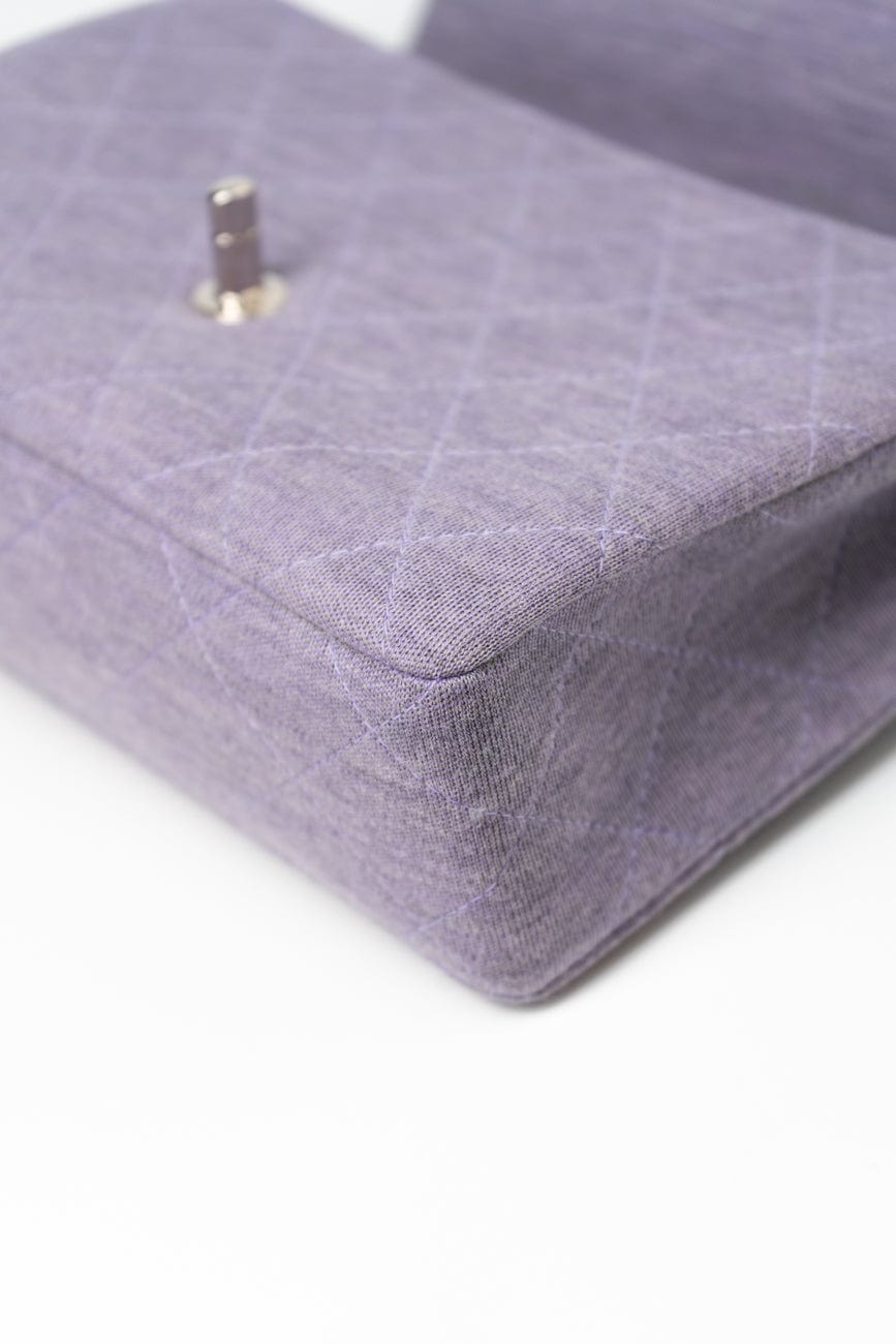 Vintage Lavender/ Lilac Cotton Quilted Single Flap Medium SHW