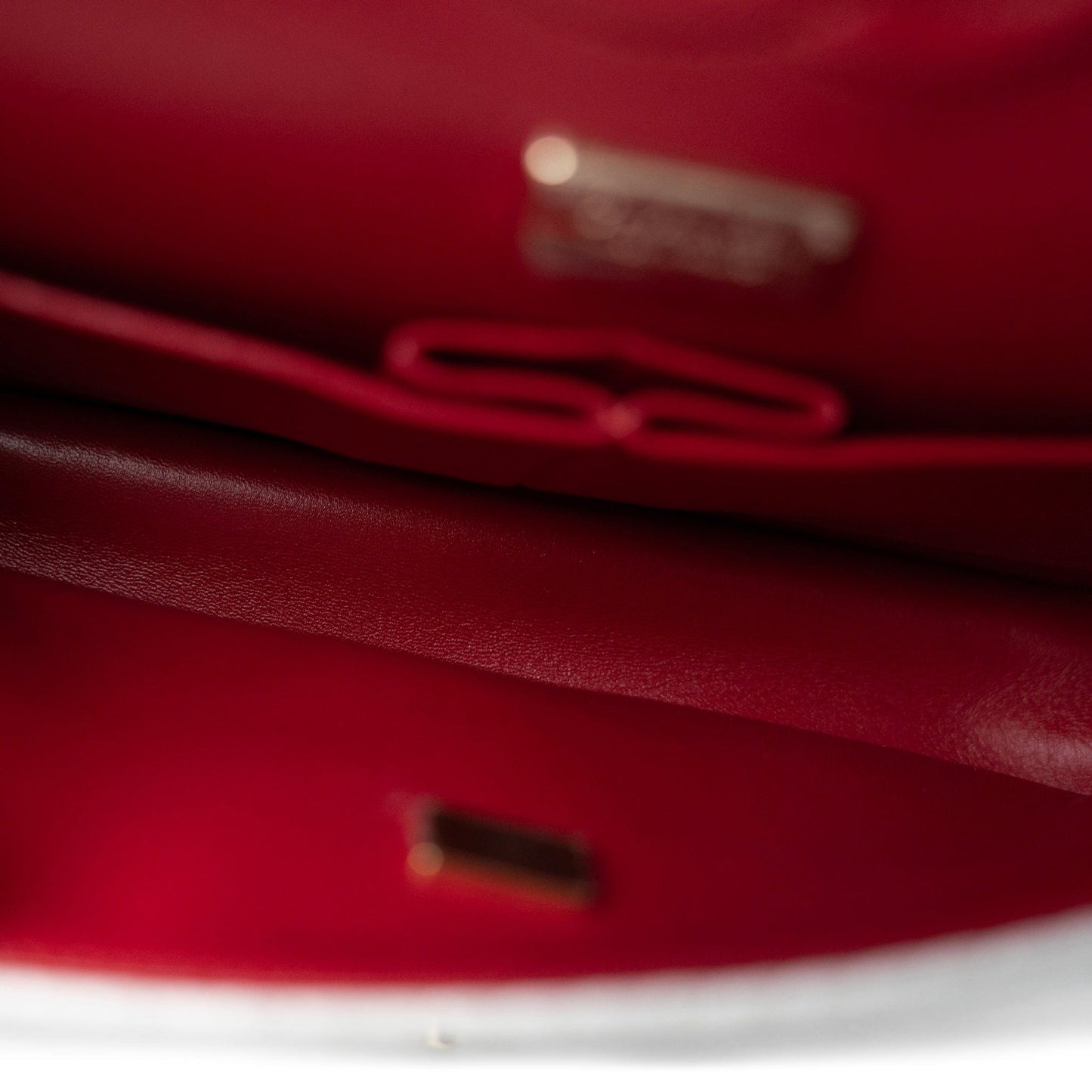 22C White Tweed Classic Flap Medium