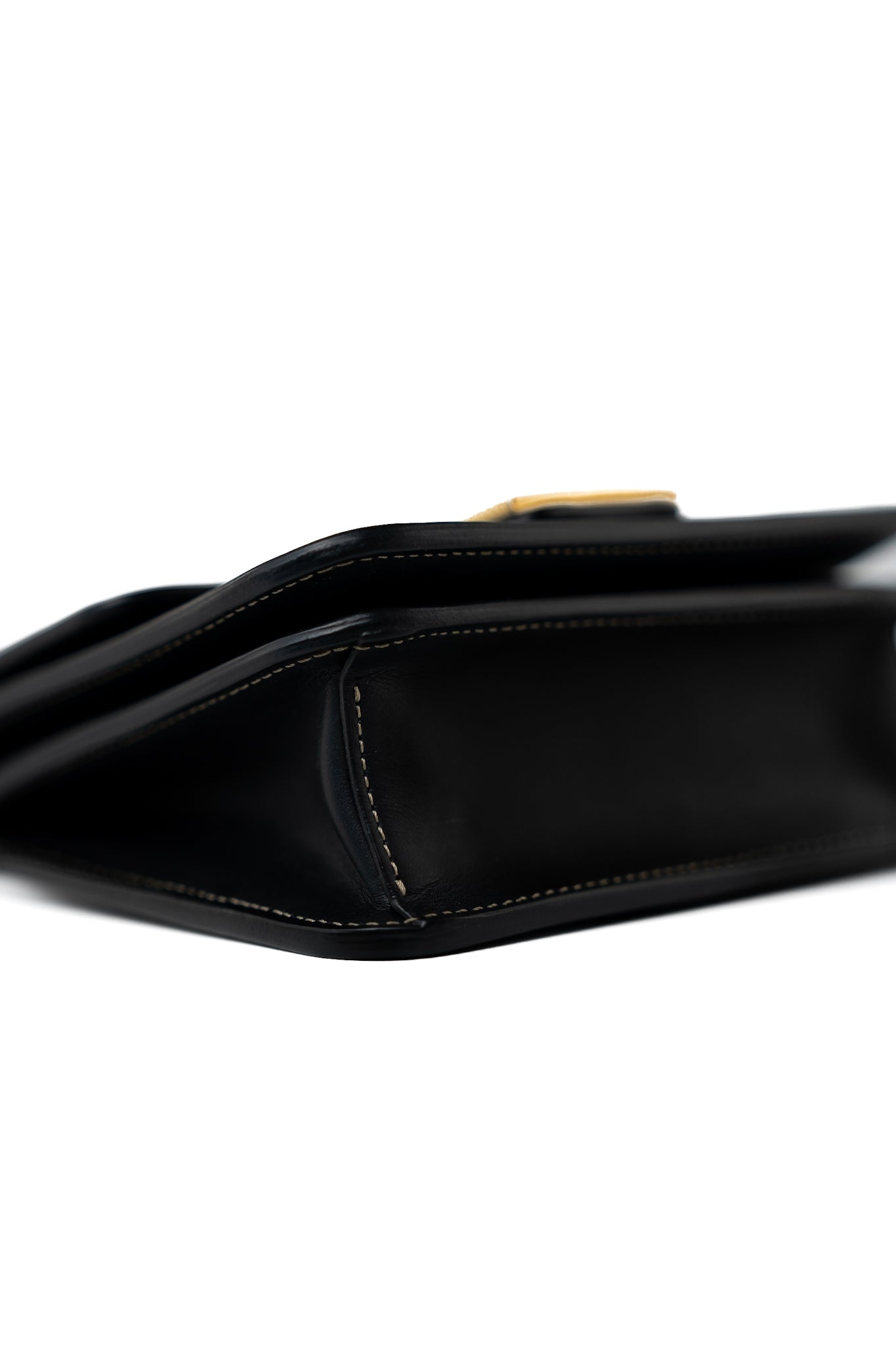 Fendi Fab Black Shoulder Bag Gold Hardware