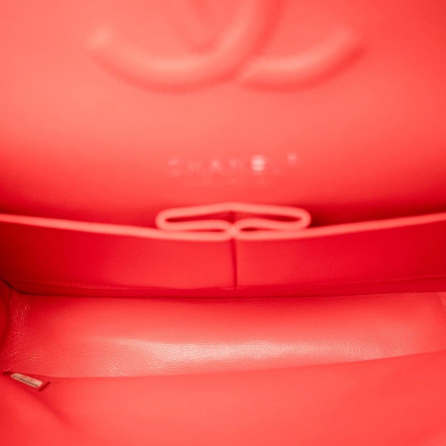 Red Lambskin Quilted Classic Flap Medium Silver Hardware