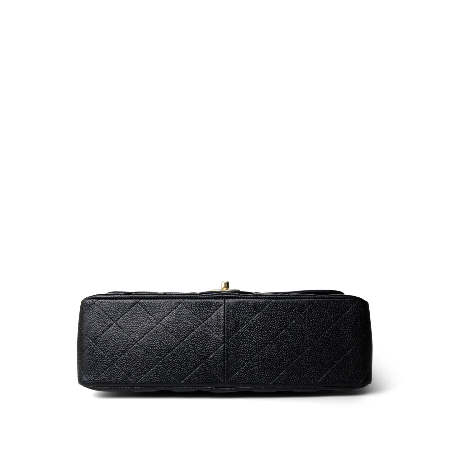 Black Jumbo Caviar Classic Flap GHW