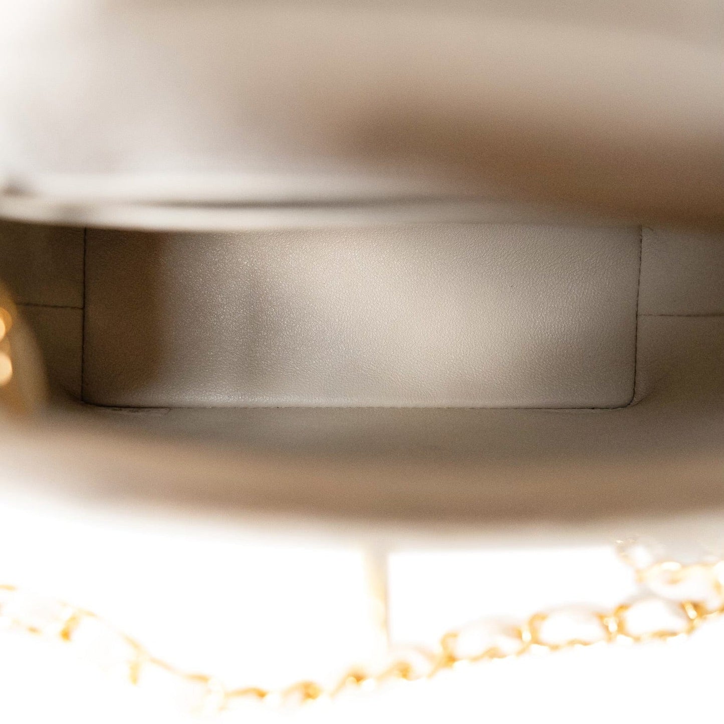 Ivory Canvas Camellia Bucket Bag Gold Hardware