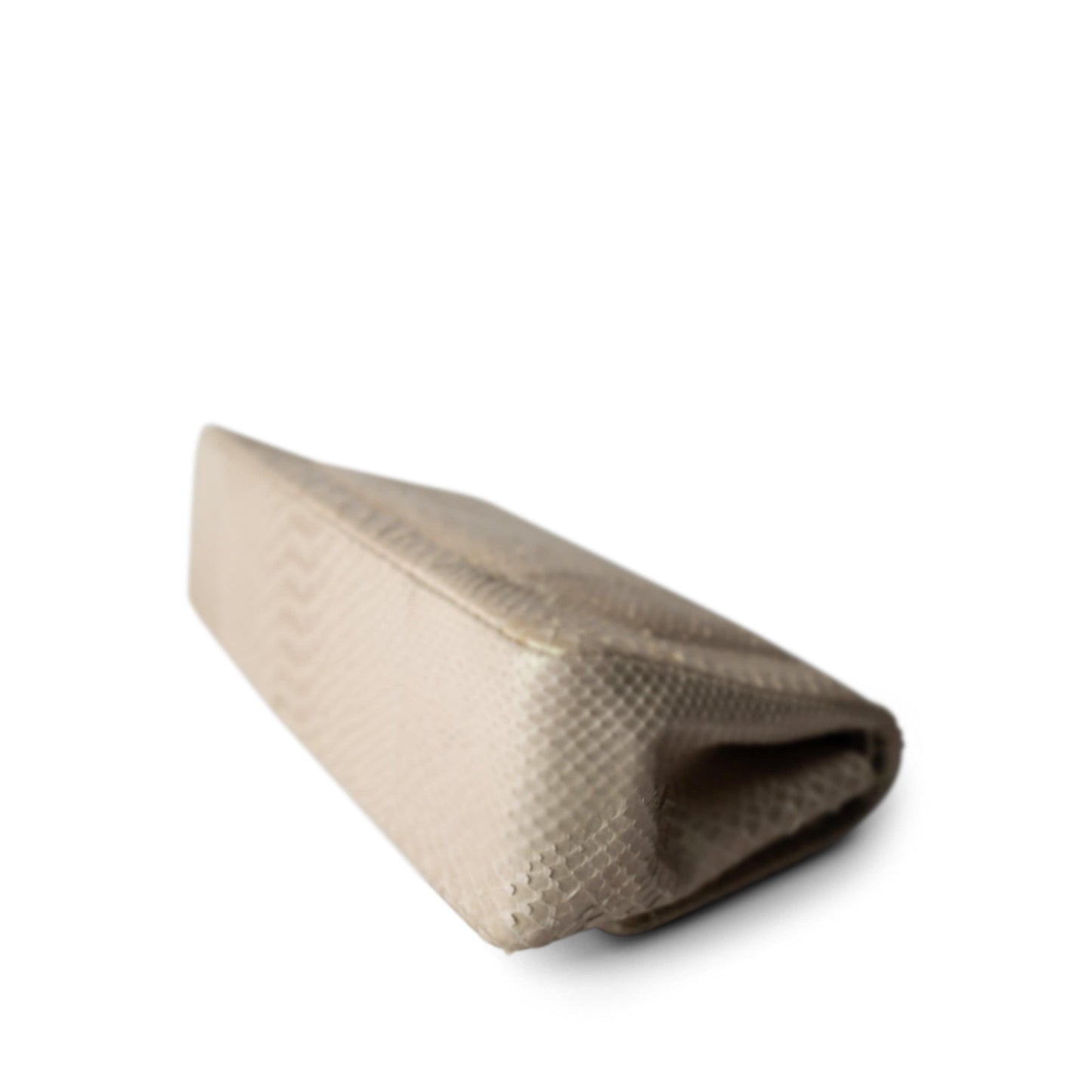 Iridescent Beige Python Classic Flap Jumbo LGHW