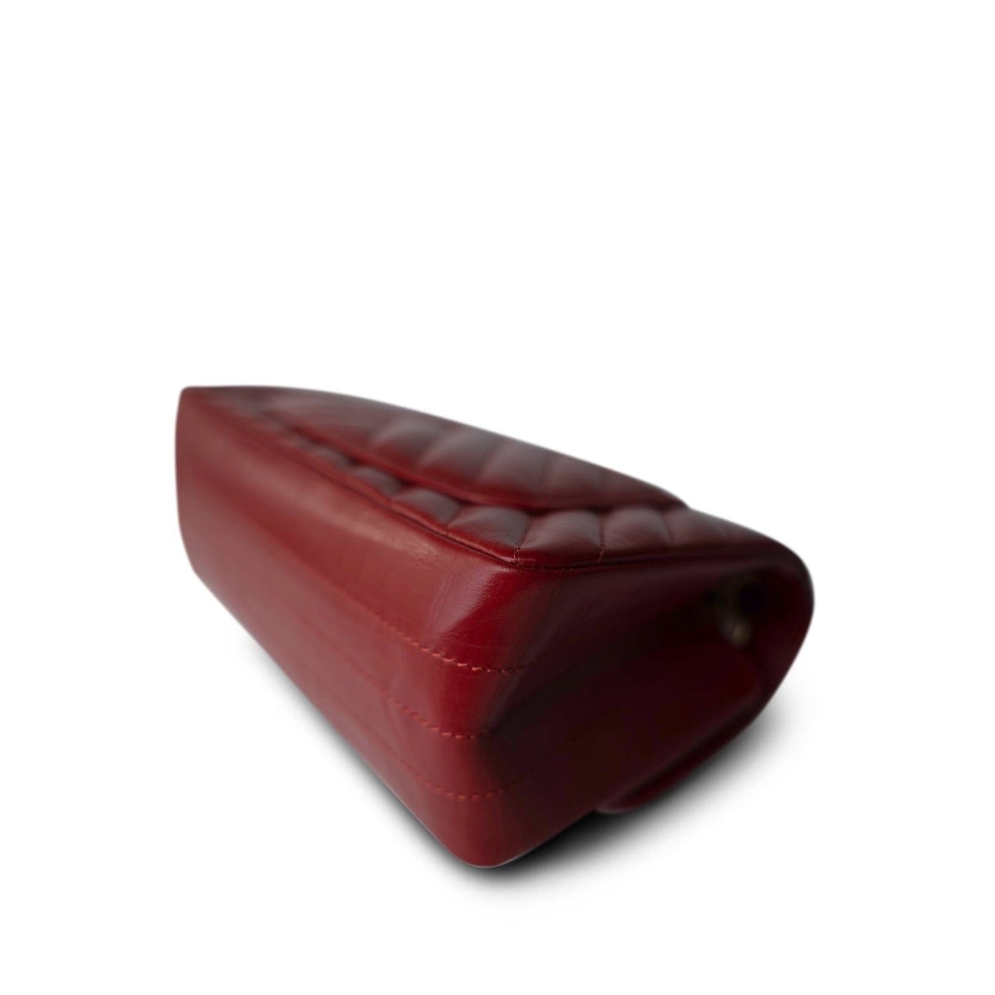 22K Red Aged Calfskin Chevron 255 Reissue Aged Gold Hardware