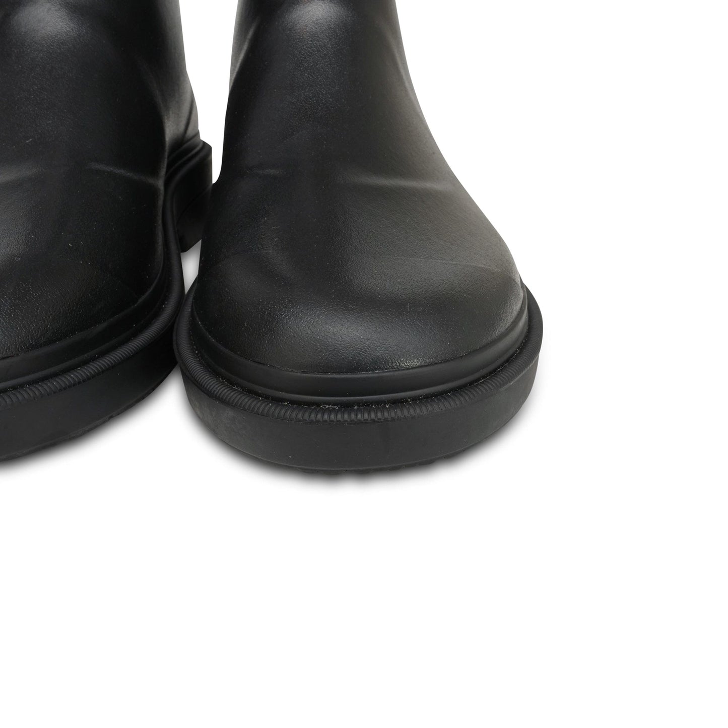 Black Caoutchouk CC High Boots Size 37