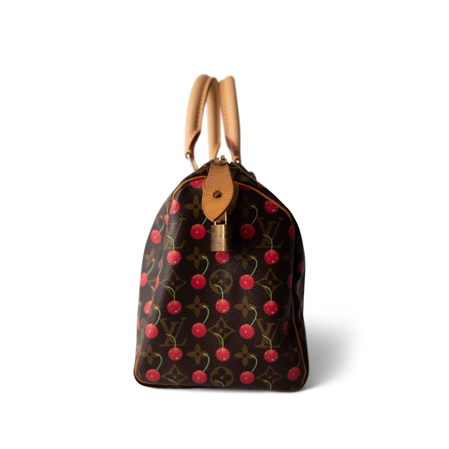 Louis Vuitton Speedy Handbag Limited Edition Monogram Cerises 25