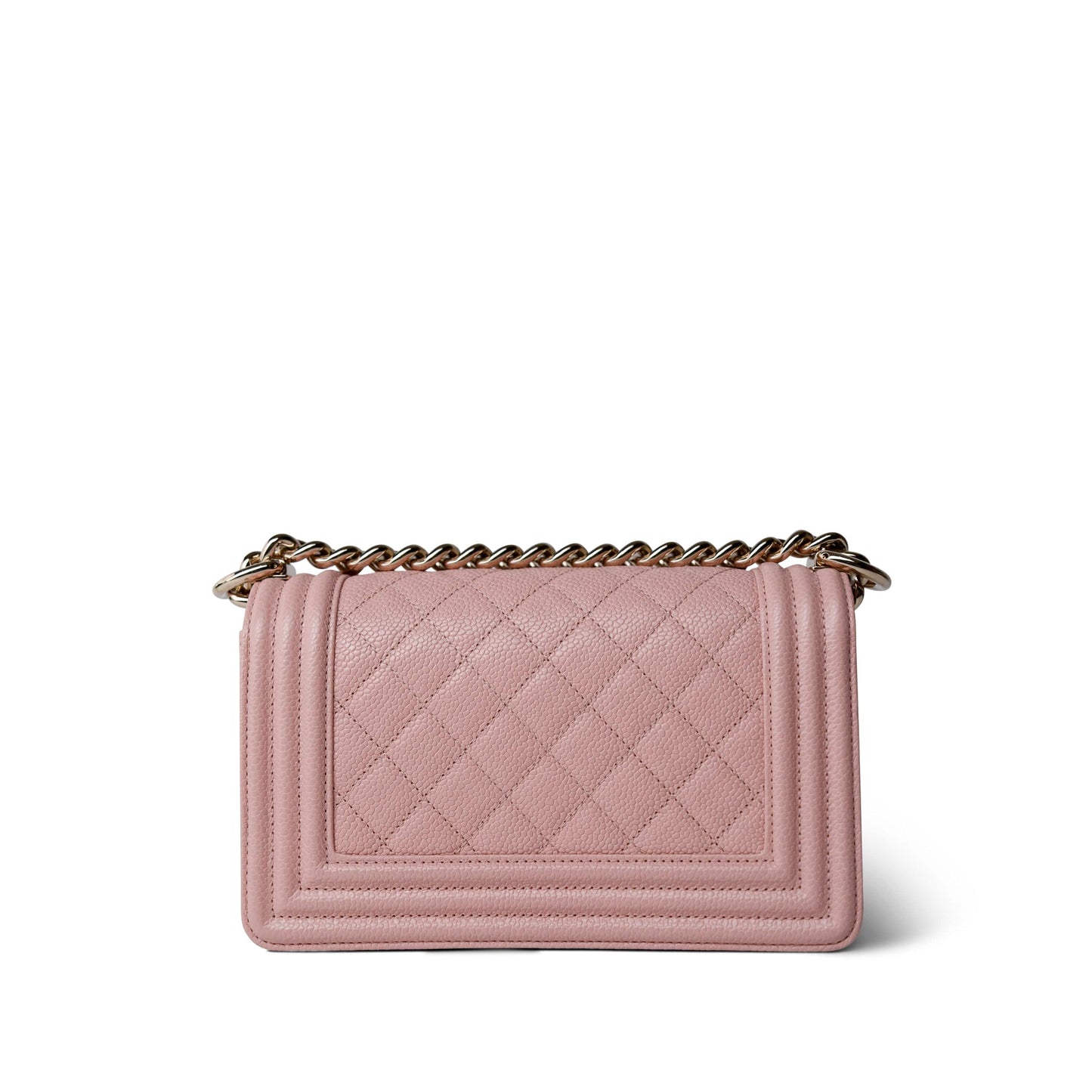Pink Nude / Pink Clair Boy Bag Small Caviar Quilted LGHW