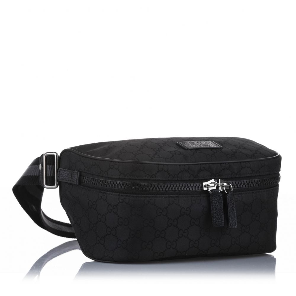 GG Canvas Belt Bag in Black