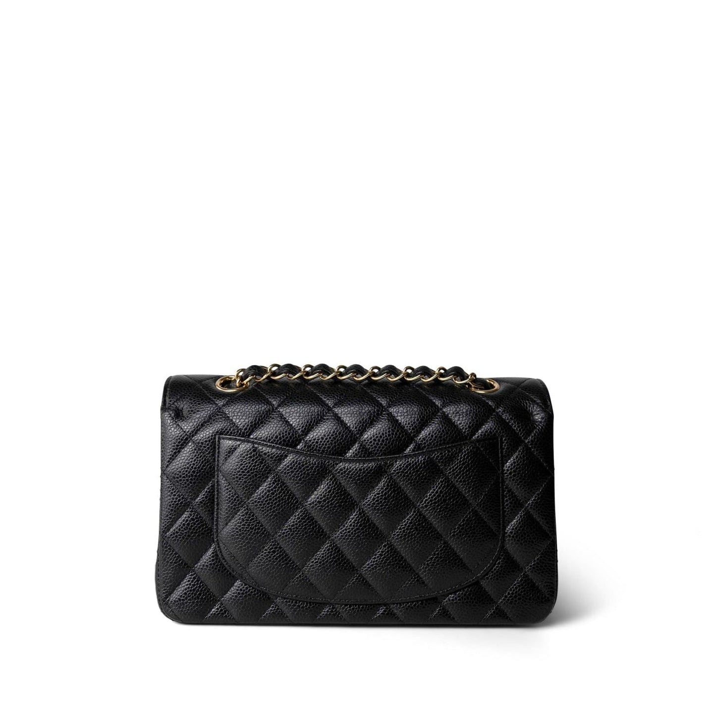 Black Caviar Quilted Classic Flap Small Gold Hardware