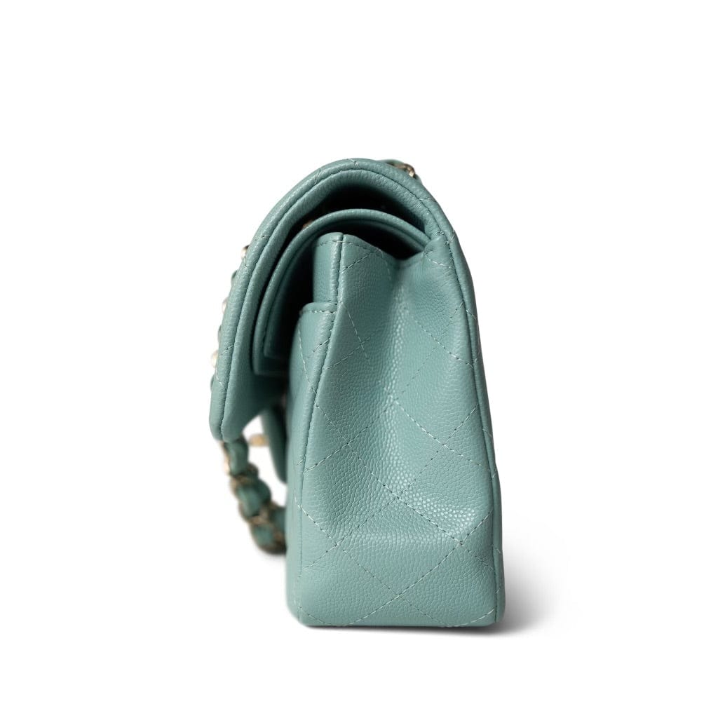 20C Tiffany Blue Small Classic Flap Light Gold Hardware