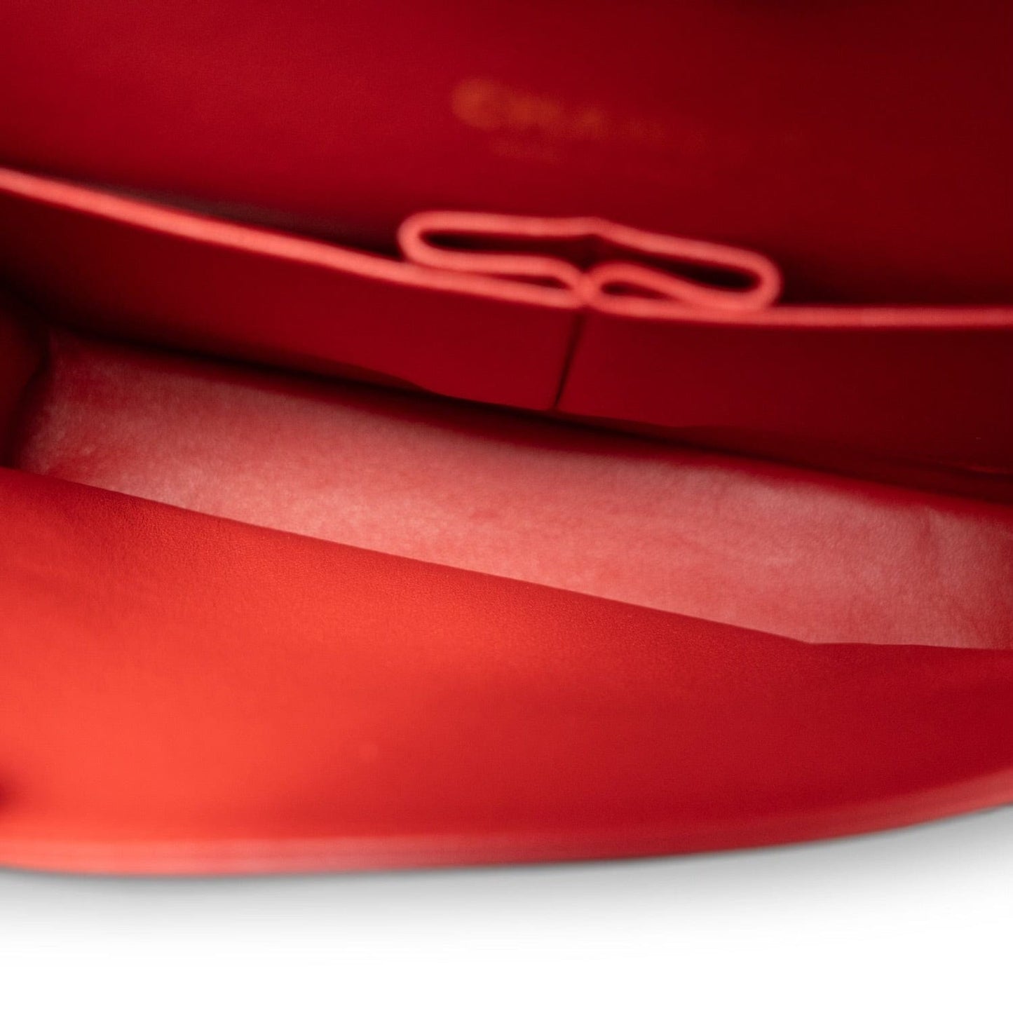 20S Red Lambskin Quilted Classic Flap Medium LGHW