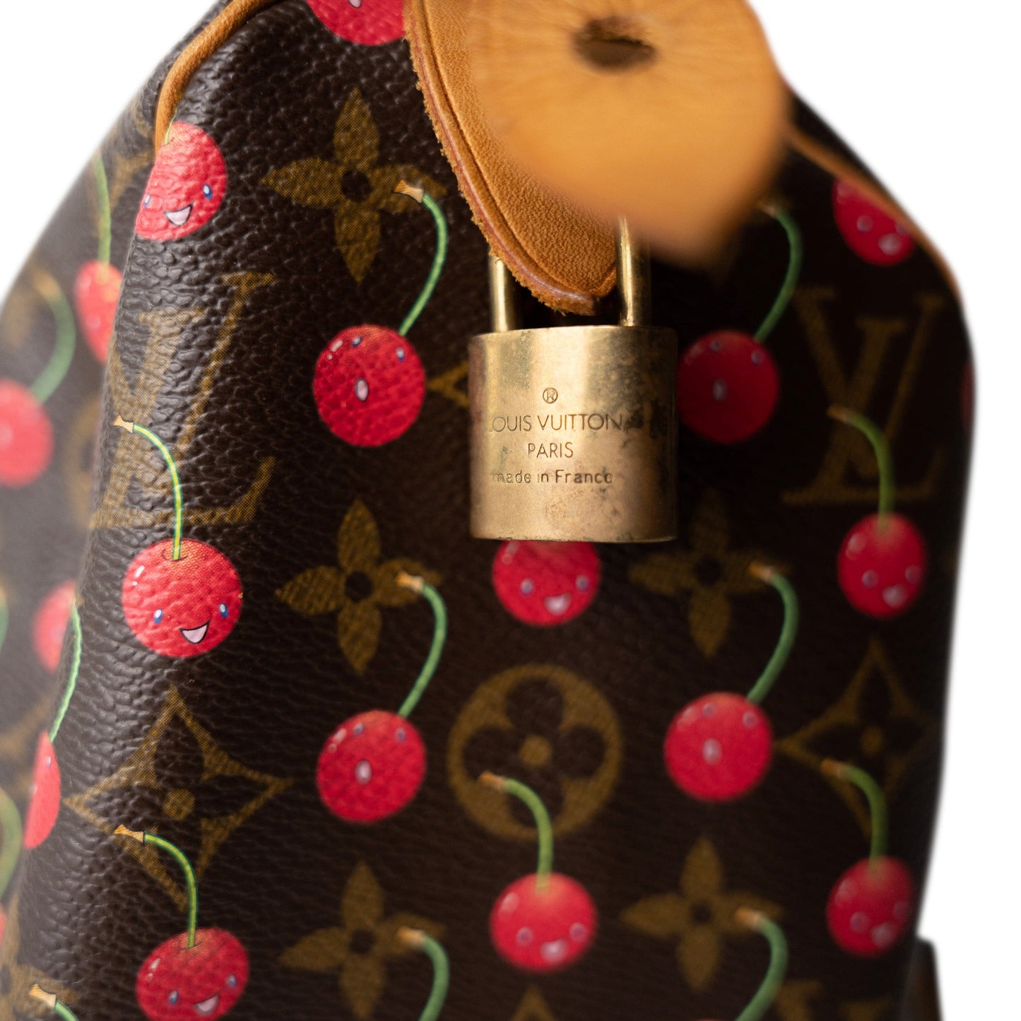 Louis Vuitton Speedy Handbag Limited Edition Monogram Cerises 25